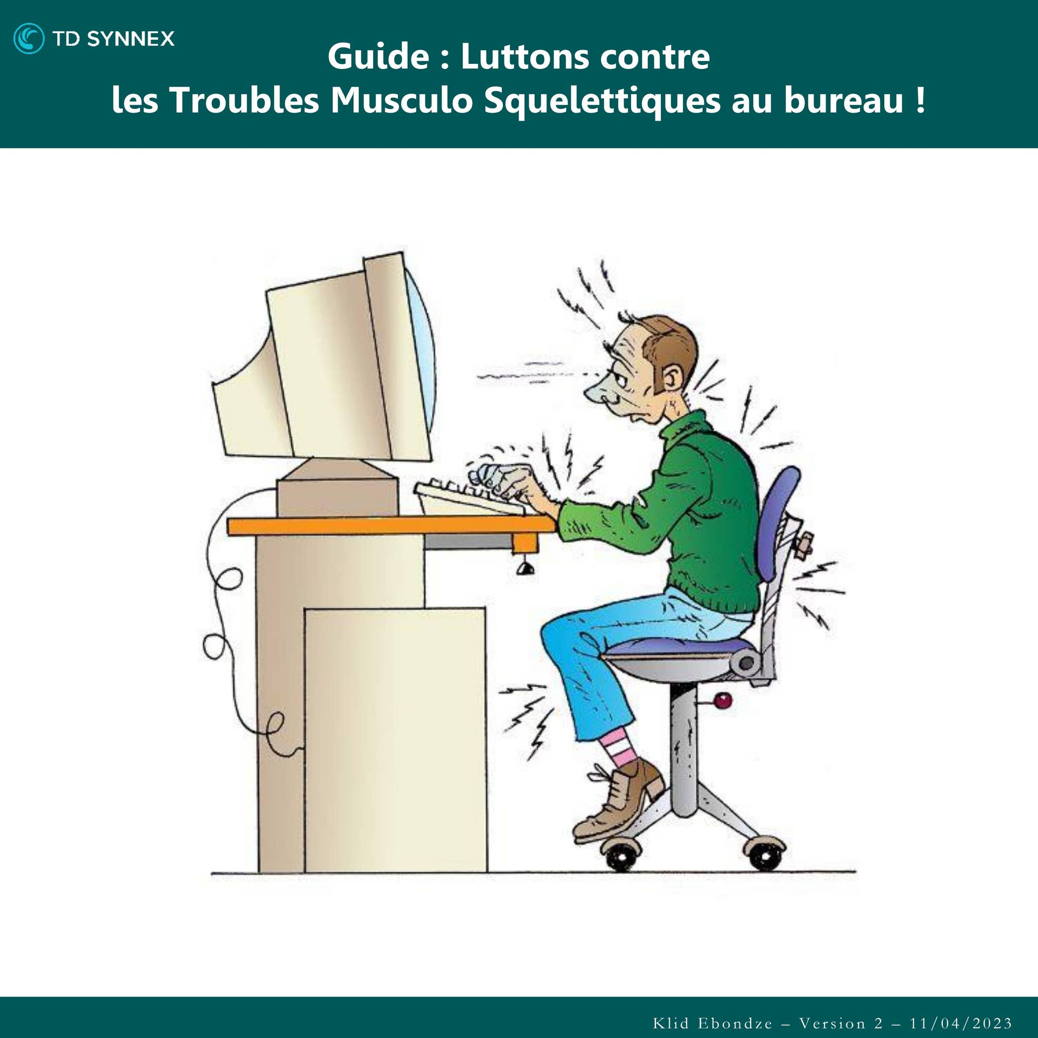 Guide : Luttons contre les Troubles Musculo Squelettiques au bureau ! by TD  SYNNEX France - Issuu, image size:2048x2048