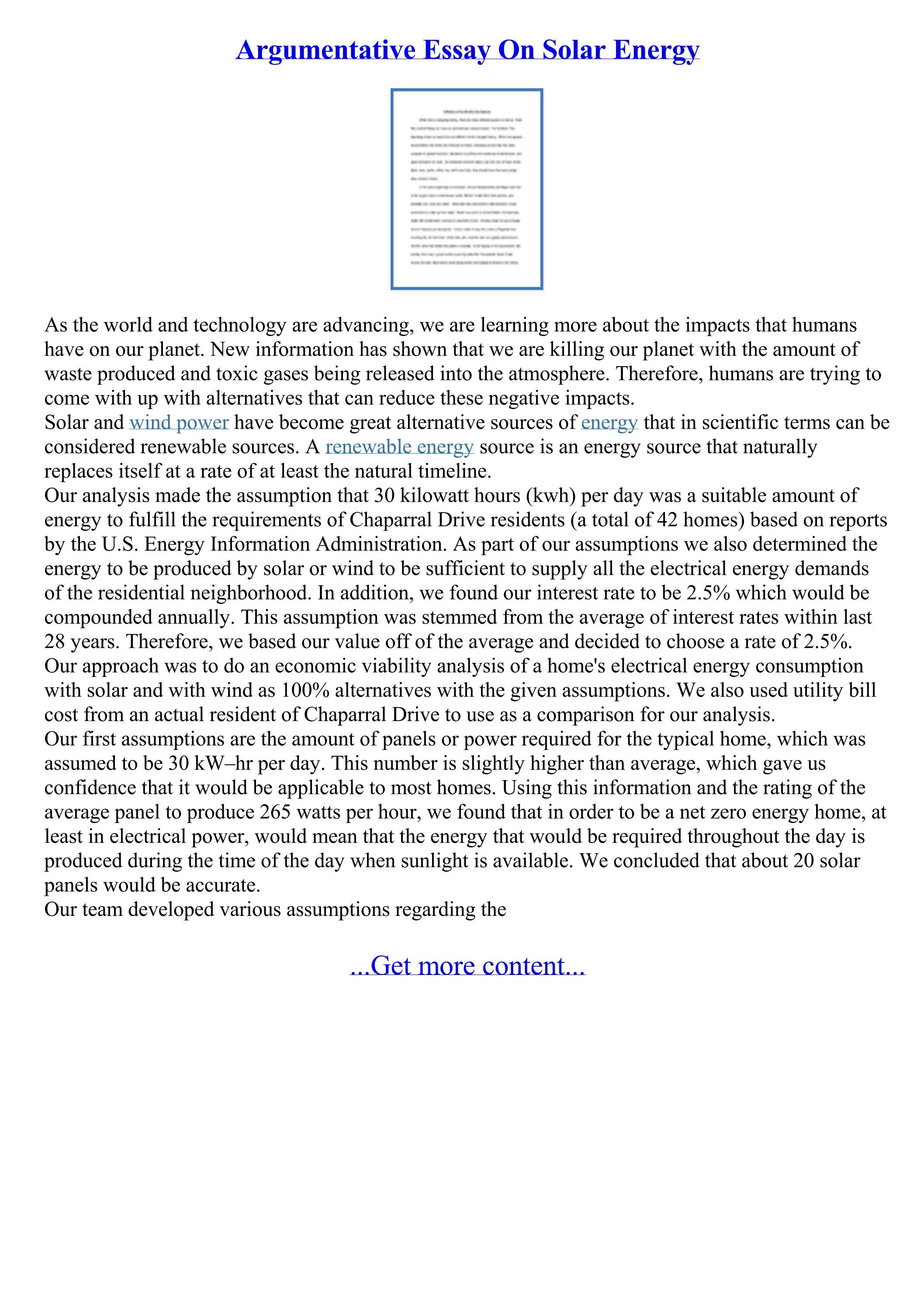 solar energy essay by Who Can Write My Essay Issuu