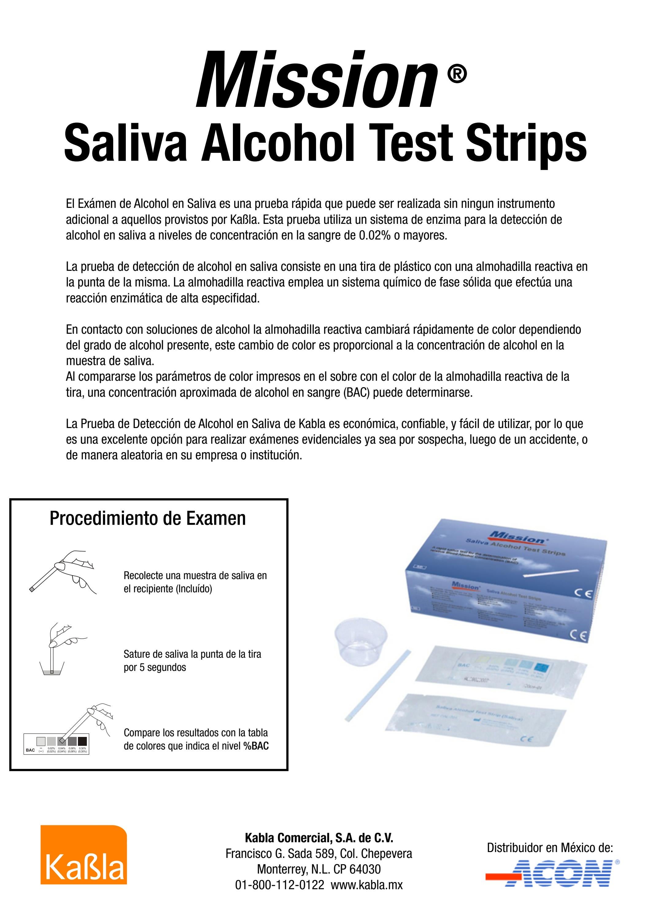 MISSION Saliva Alcohol Test Strips by kabla.mx Issuu