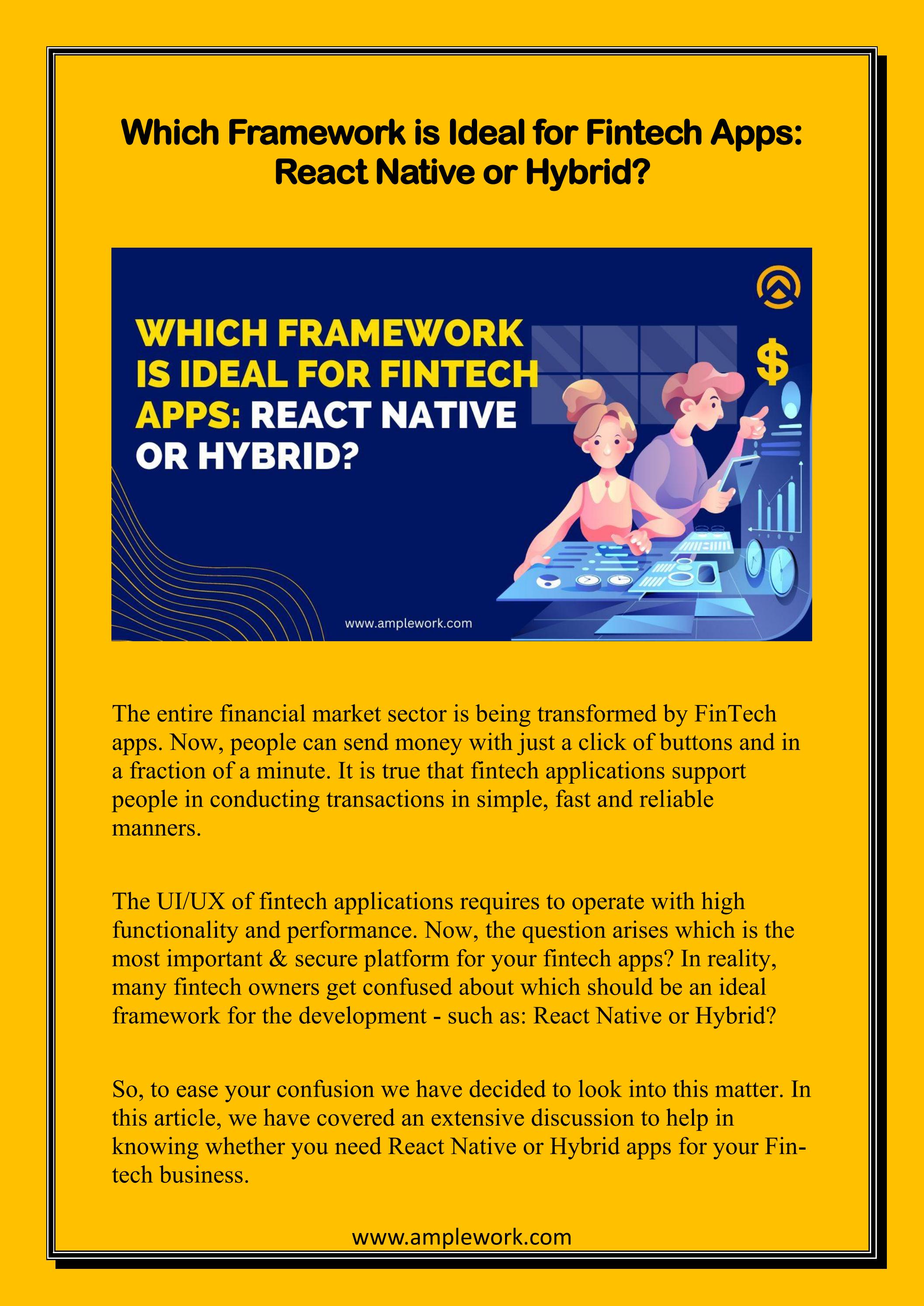 Which Framework Is Ideal For Fintech Apps React Native Or Hybrid By which-framework-is-ideal-for-fintech-apps-react-native-or-hybrid-by