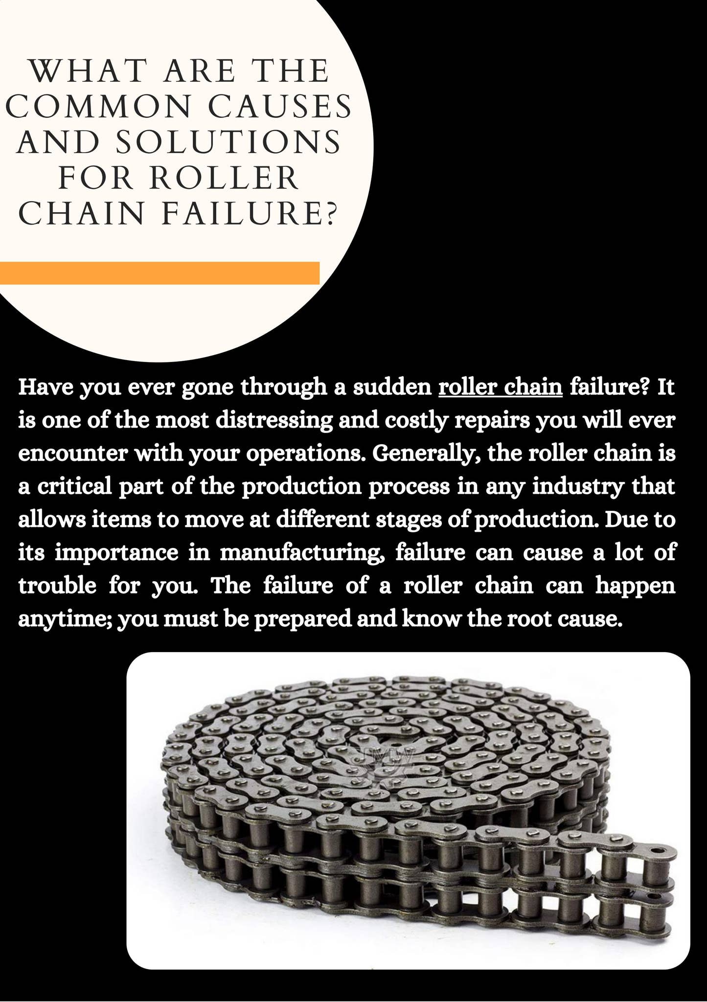 Safety Chain Defect What are the common causes and solutions for roller chain failure? by ...