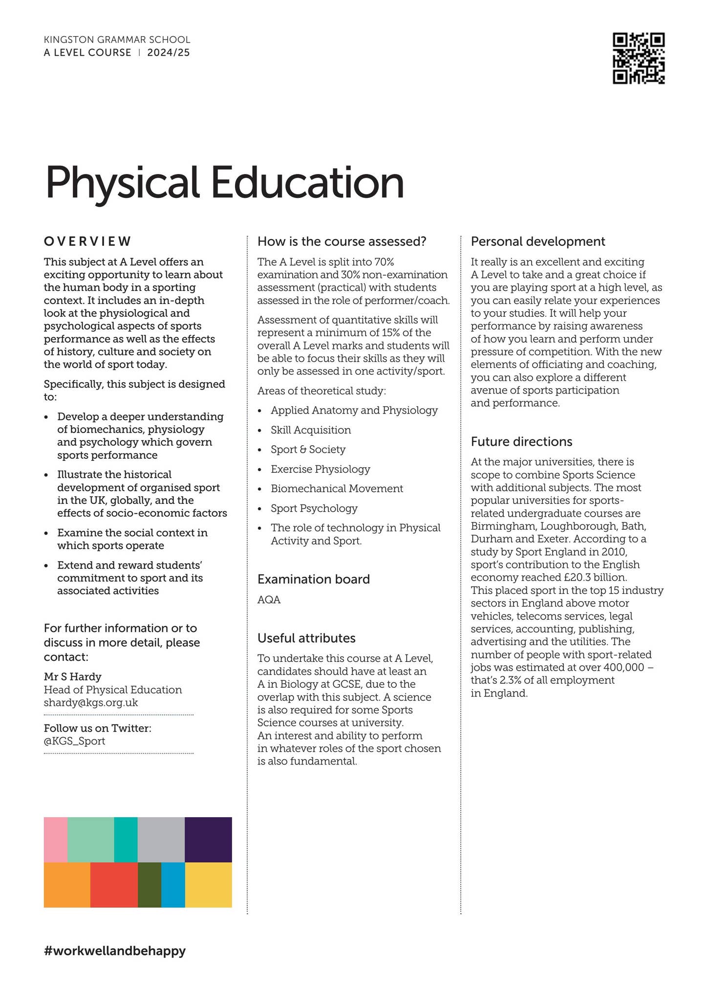 Sixth Form Prospectus for 2024 entry by Kingston Grammar School - Issuu
