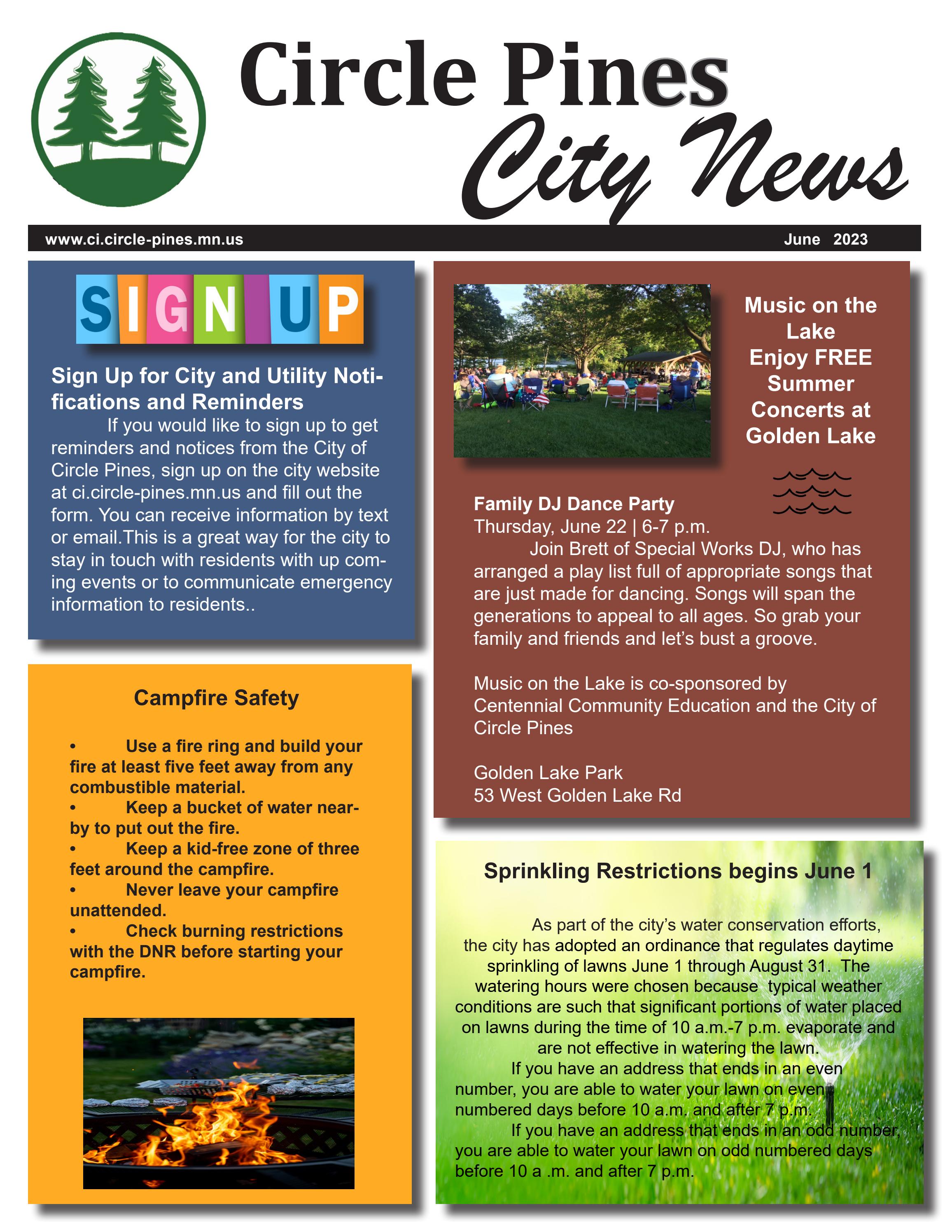 City of Circle Pines June 2023 Newsletter by City of Circle Pines Issuu