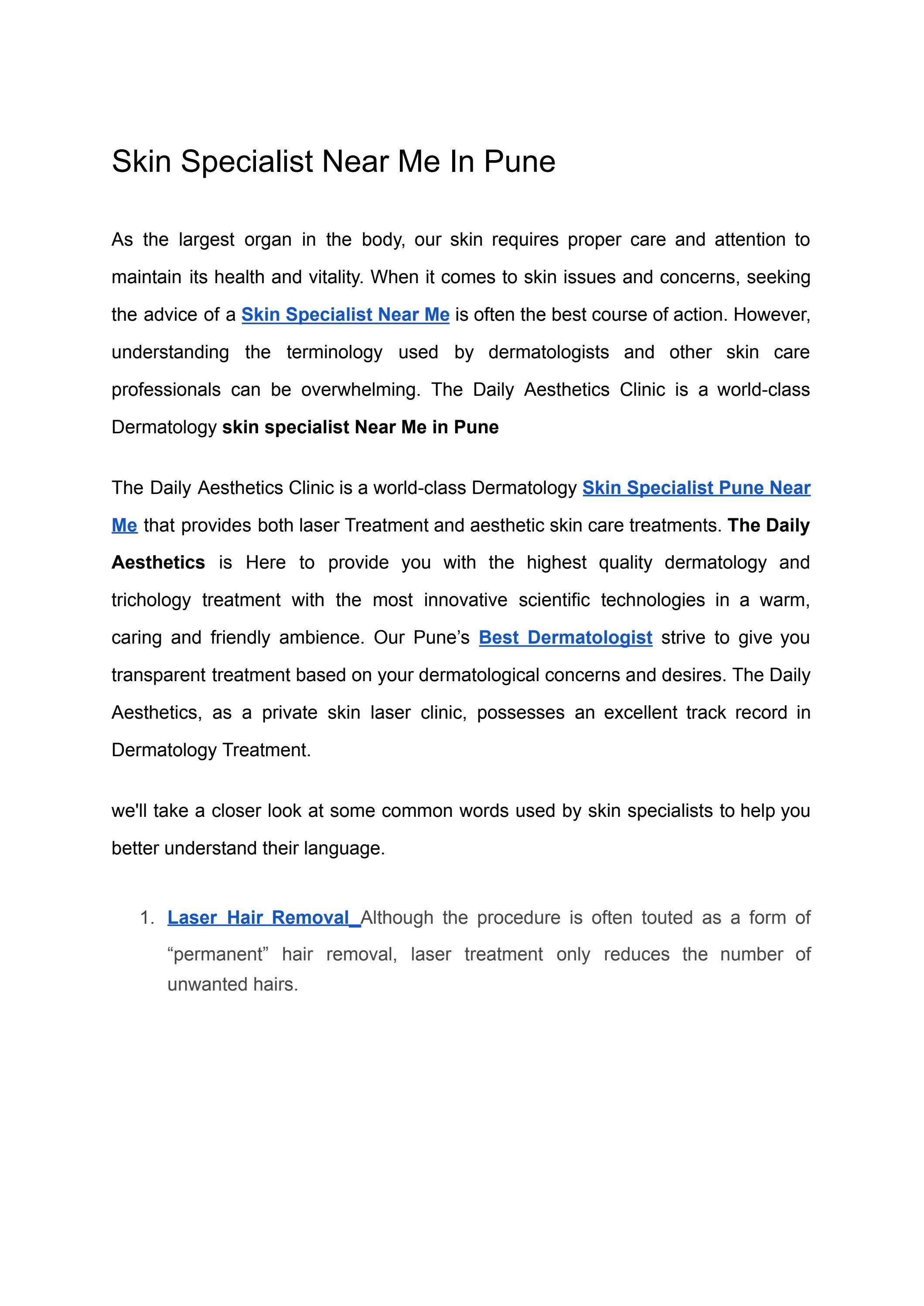 Skin Specialist Near Me In Pune by Issuu