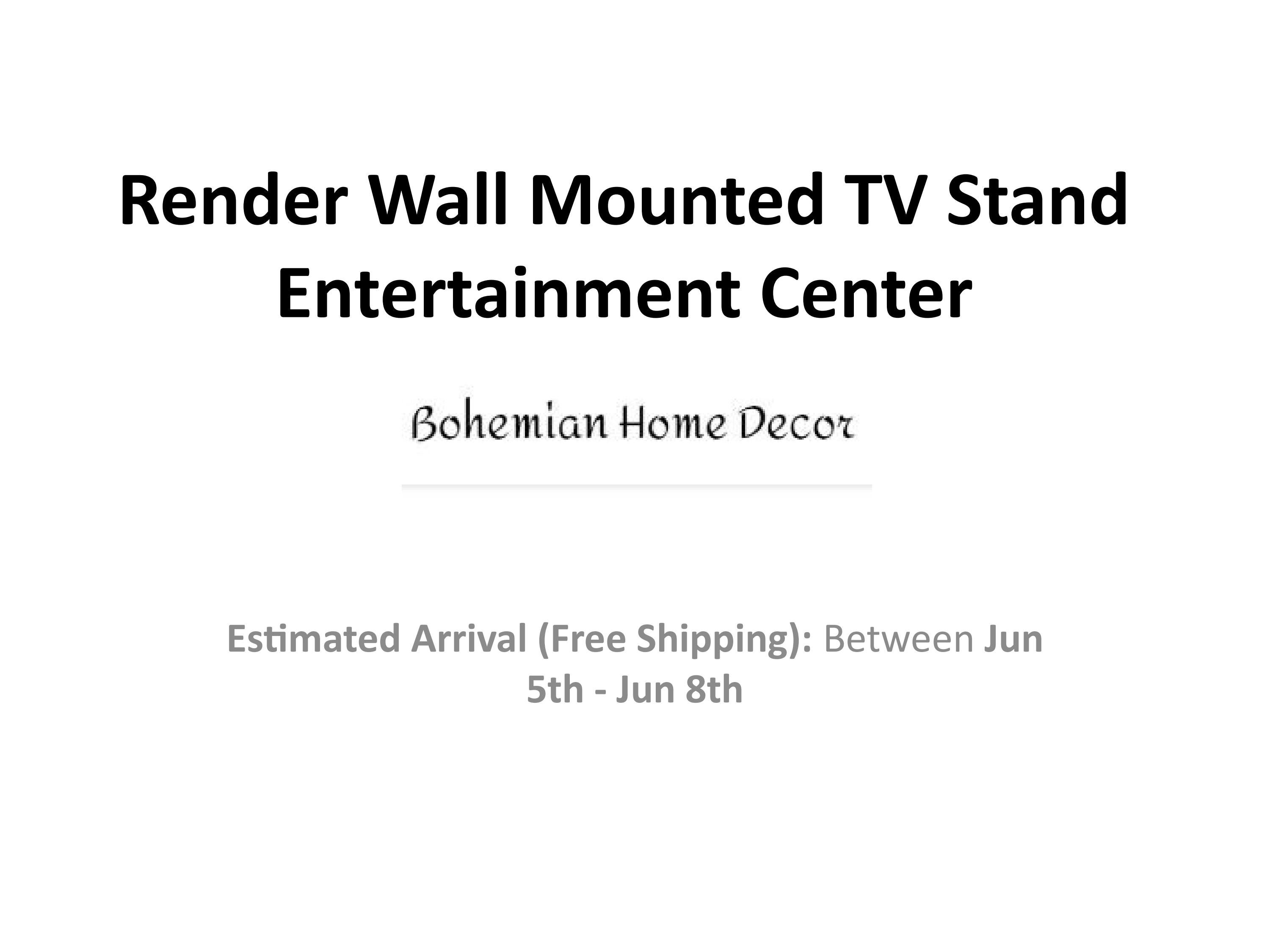 Get Collection of Render Wall Mounted TV Stand Entertainment Center