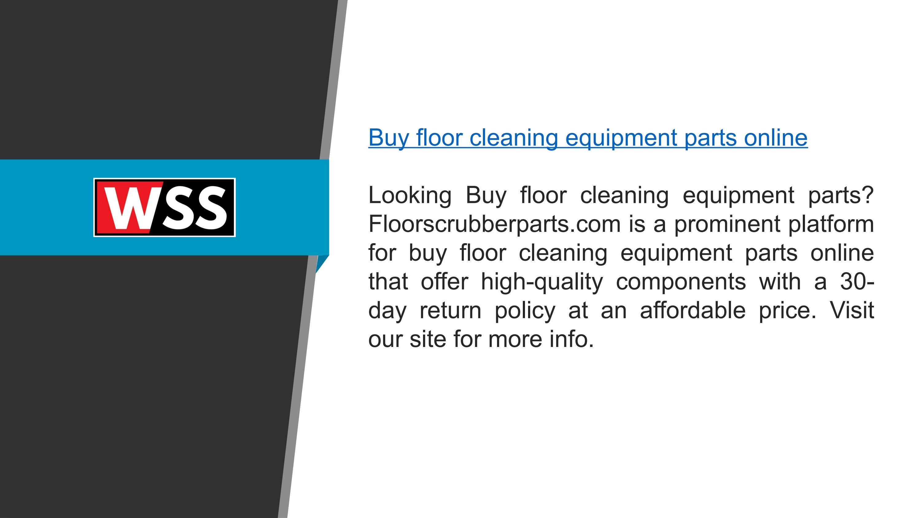 Buy Floor Cleaning Equipment Parts Online by