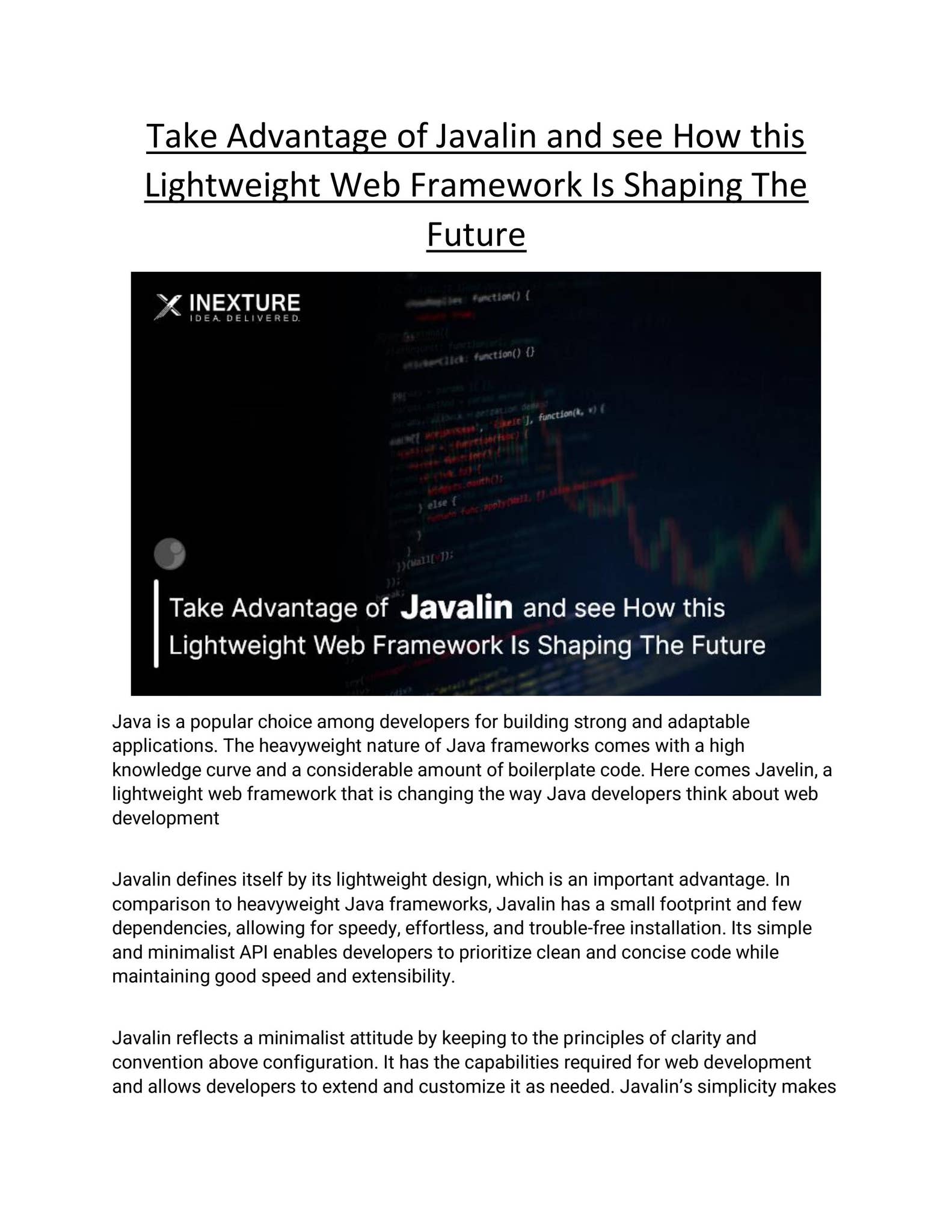 Take Advantage of Javalin and see How this Lightweight Web Framework Is ...
