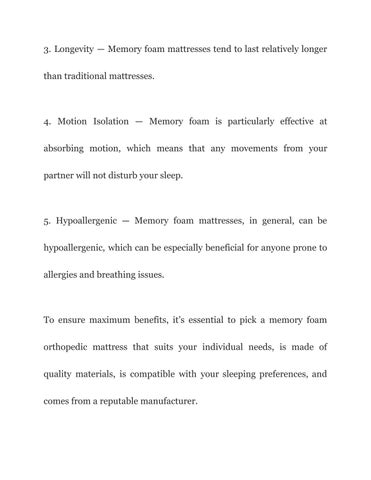Orthopedic Memory Foam 床垫 在线版 at Best Price in India — Grassberrymattress.com 第 6 页