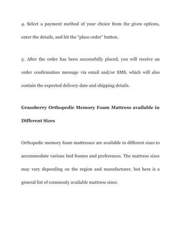 Orthopedic Memory Foam 床垫 在线版 at Best Price in India — Grassberrymattress.com 第 9 页