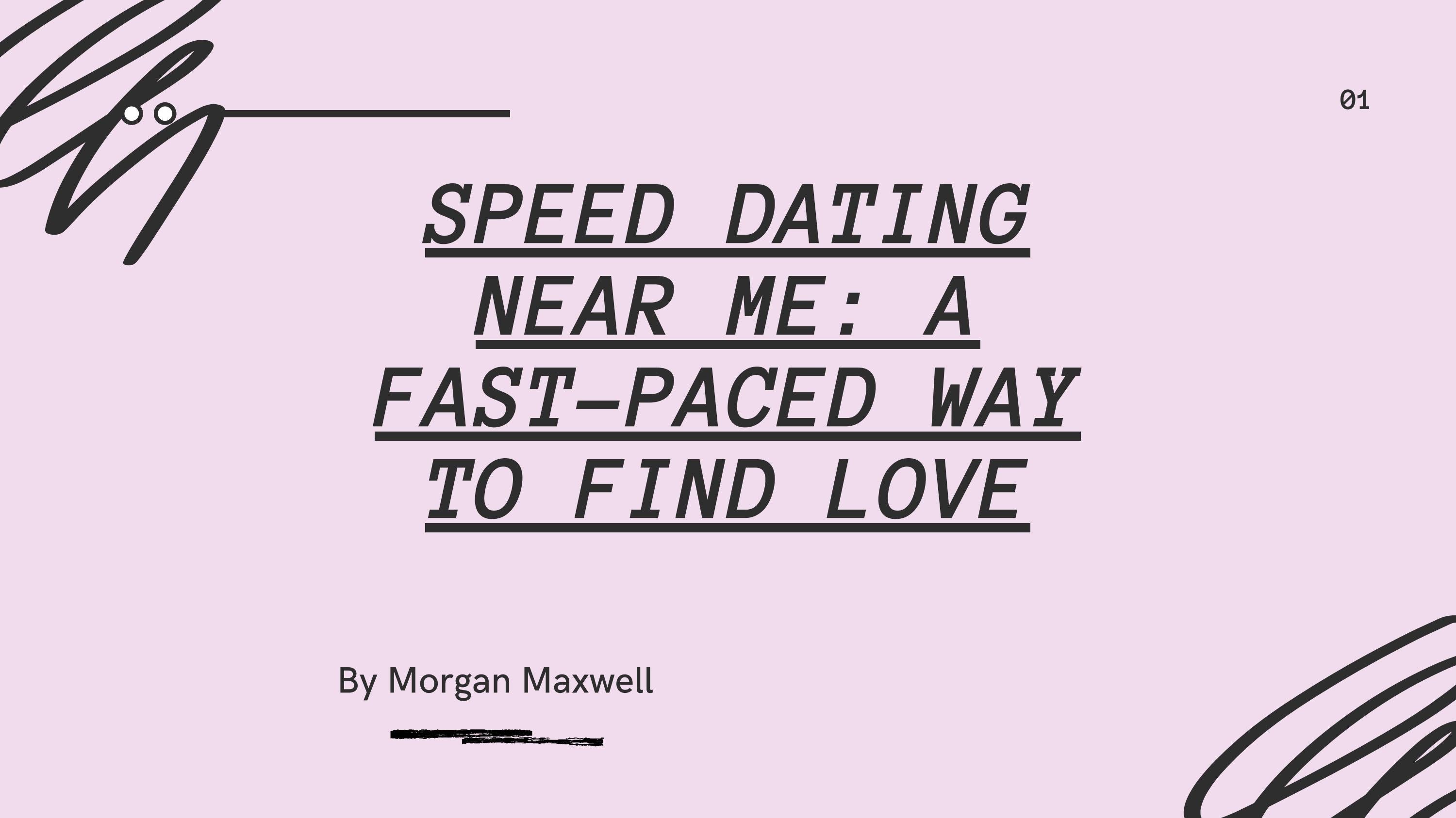 Speed Dating Near Me A FastPaced Way To Find Love by jenifer evans
