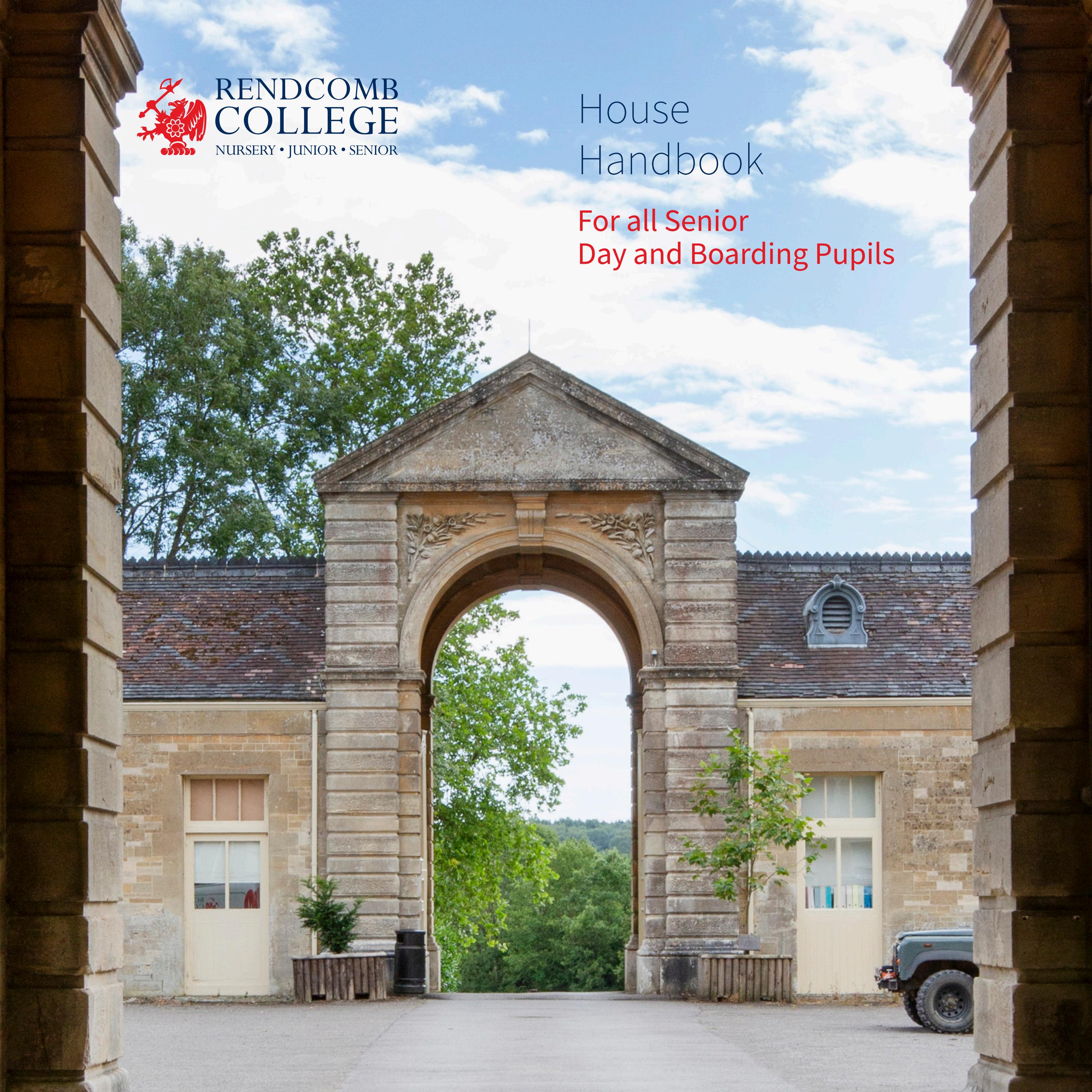 Rendcomb College Senior House Handbook by Rendcomb College - Issuu