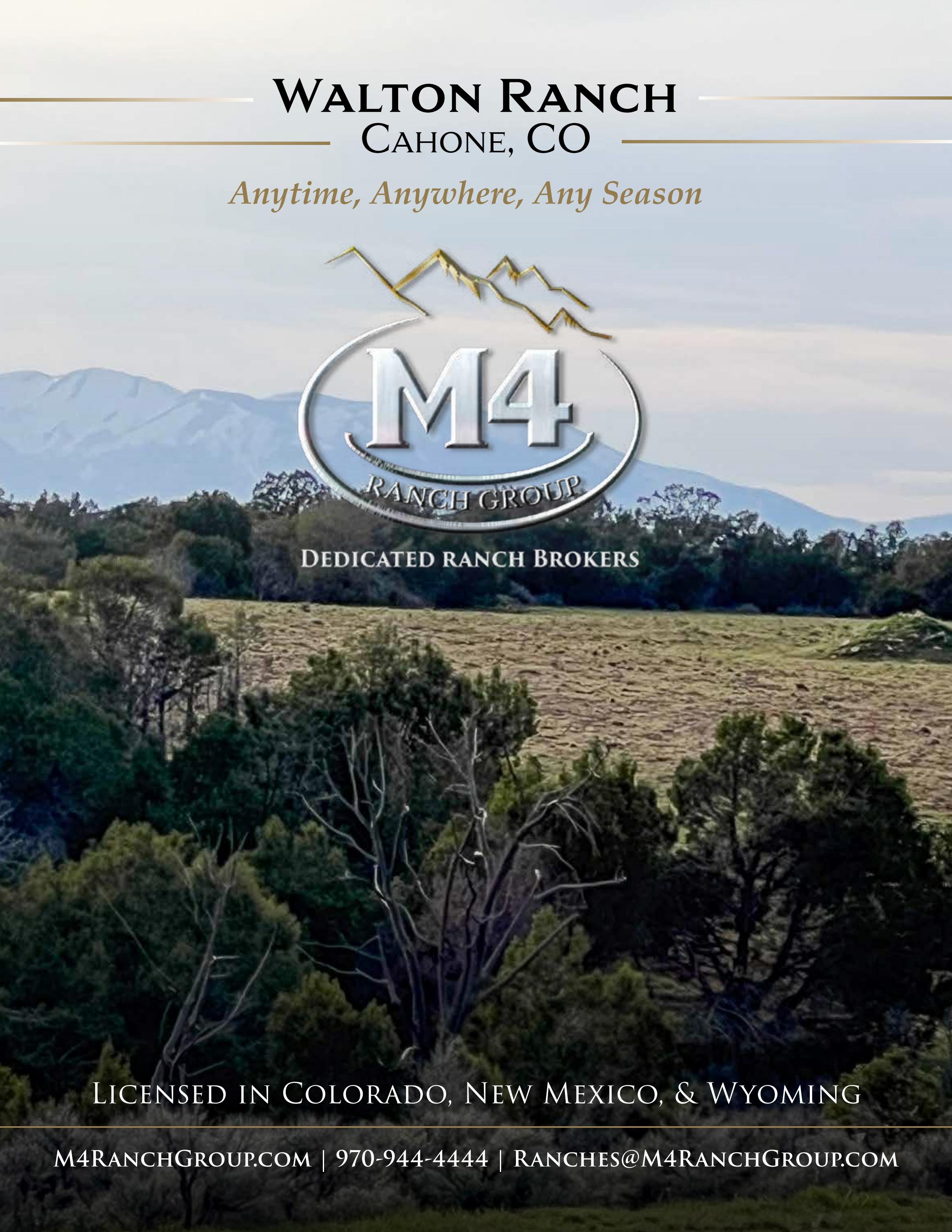 Green Rd Walton Ranch Walton Ranch - Cahone, Colorado by M4 Ranch Group - Issuu
