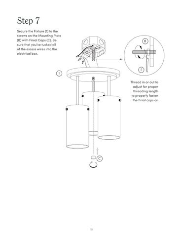 nathanjameshome 家具目录 · Ophelia 吸顶灯 Instruction Sheet 第 10 页