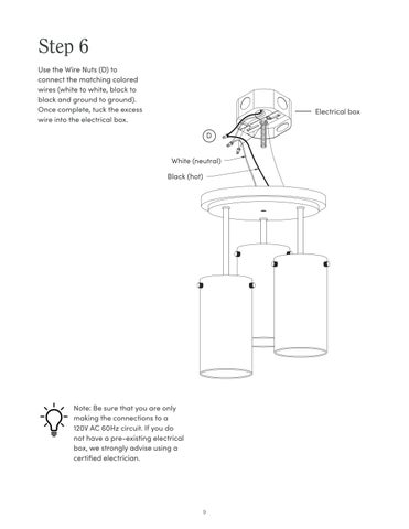 nathanjameshome 家具目录 · Ophelia 吸顶灯 Instruction Sheet 第 9 页