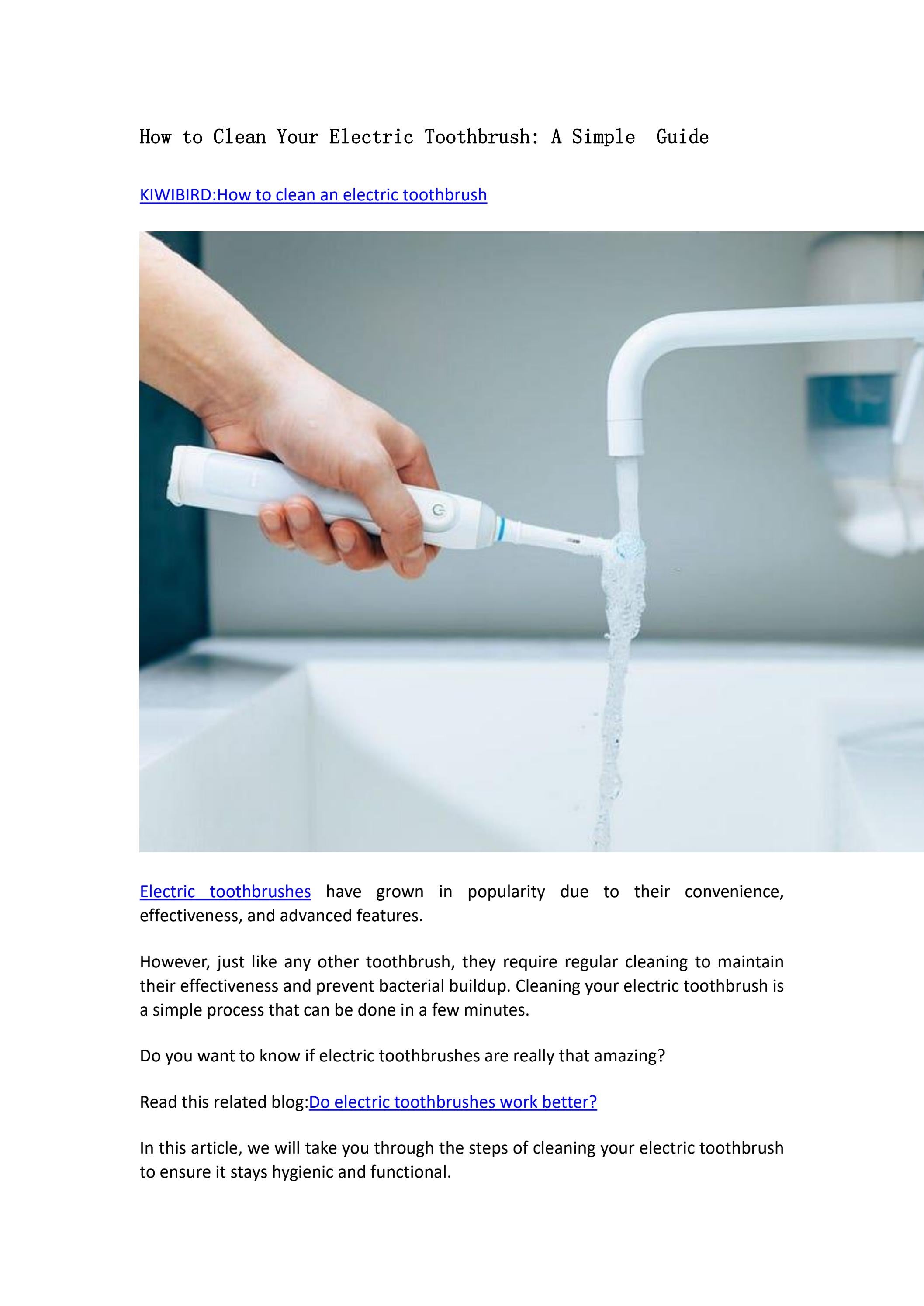 How to Clean Your Electric Toothbrush A Simple Guide by jm zhong Issuu