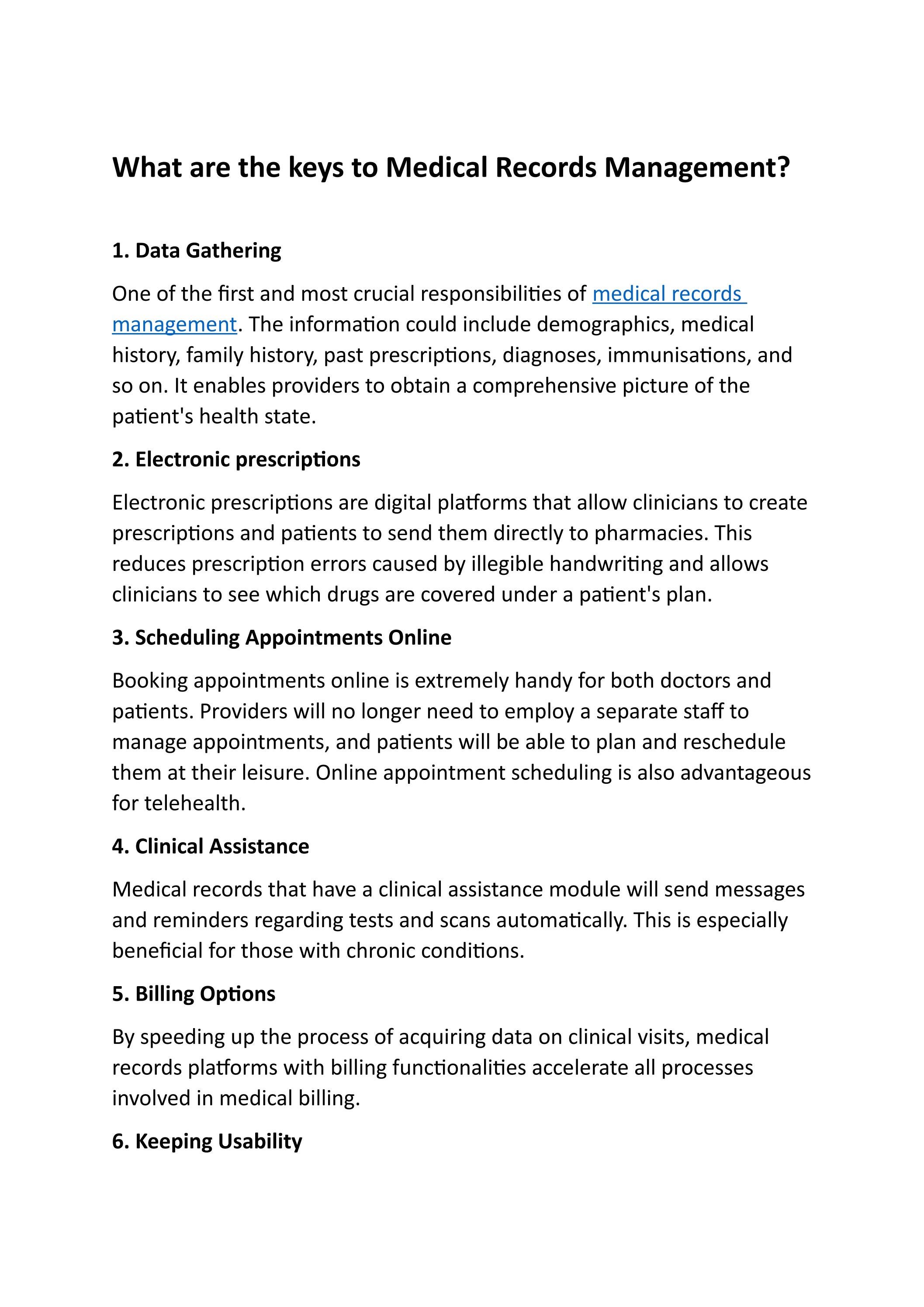 What are the keys to Medical Records Management? by osplabsh Issuu