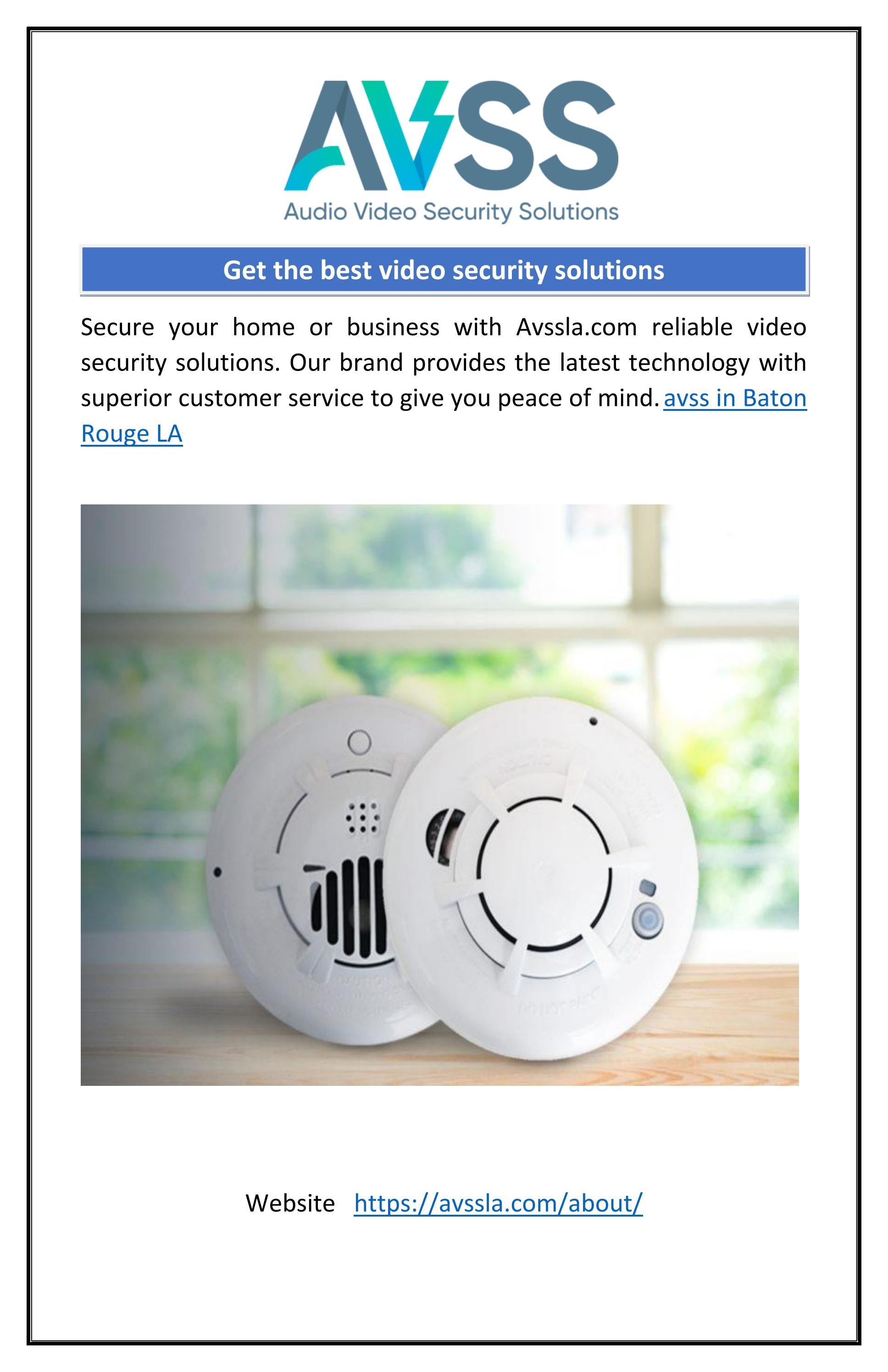 Get the best video security solutions by Audio video Security solution