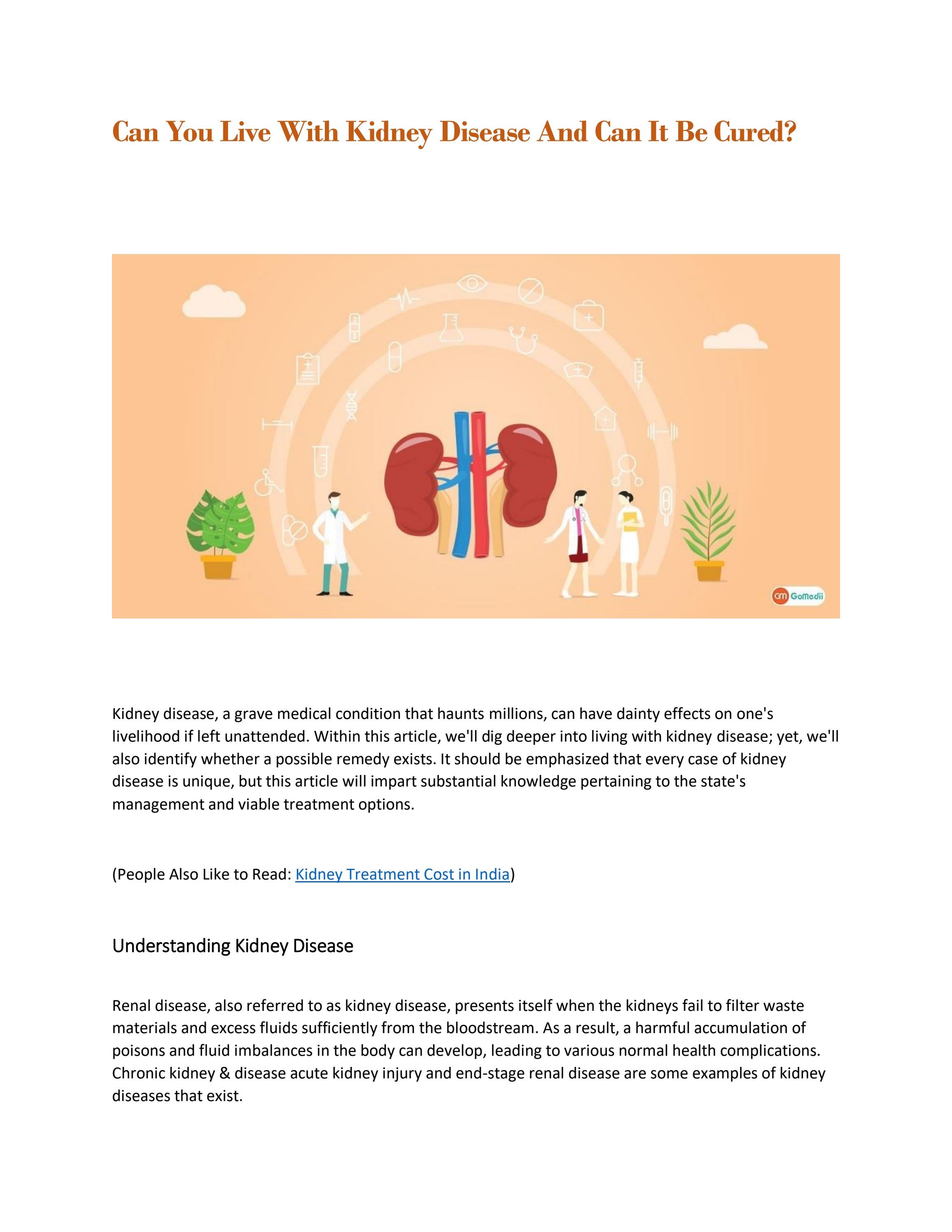 Kidney Treatment Cost in India by CABG Treatment In india Issuu