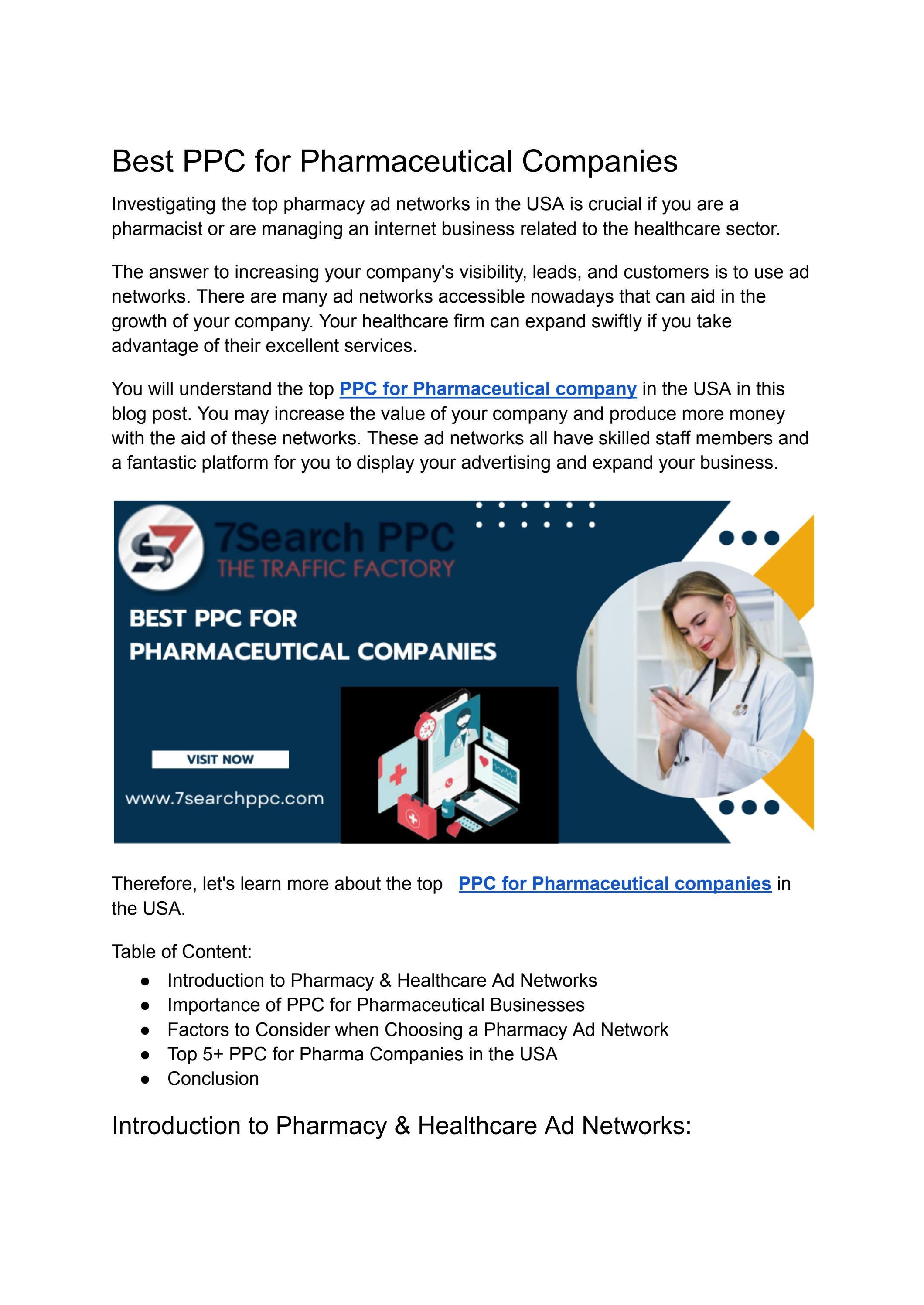 Best PPC for Pharmaceutical Companies by john son Issuu