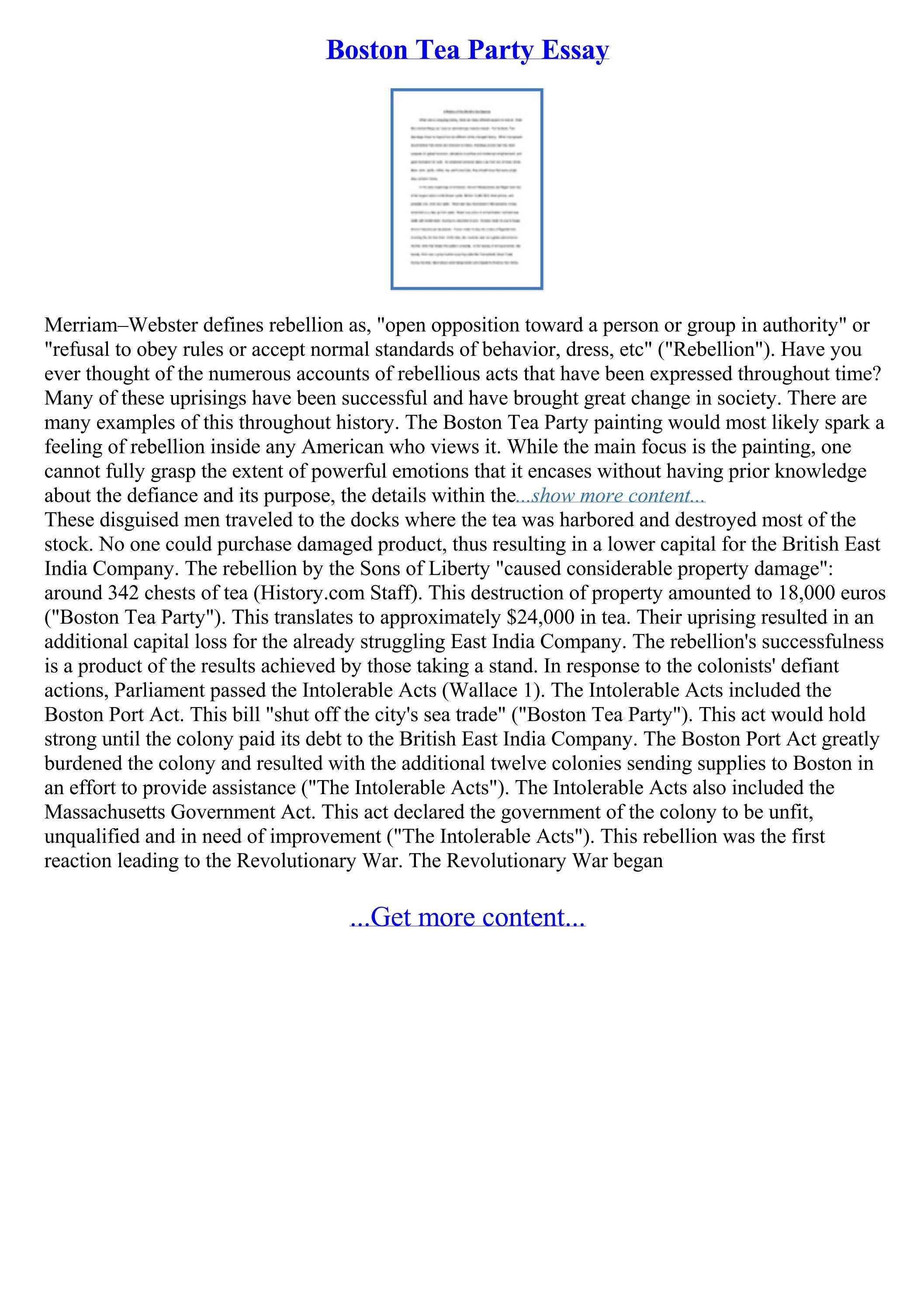 Boston Tea Party Essay by College Application Essay Writing Service Issuu