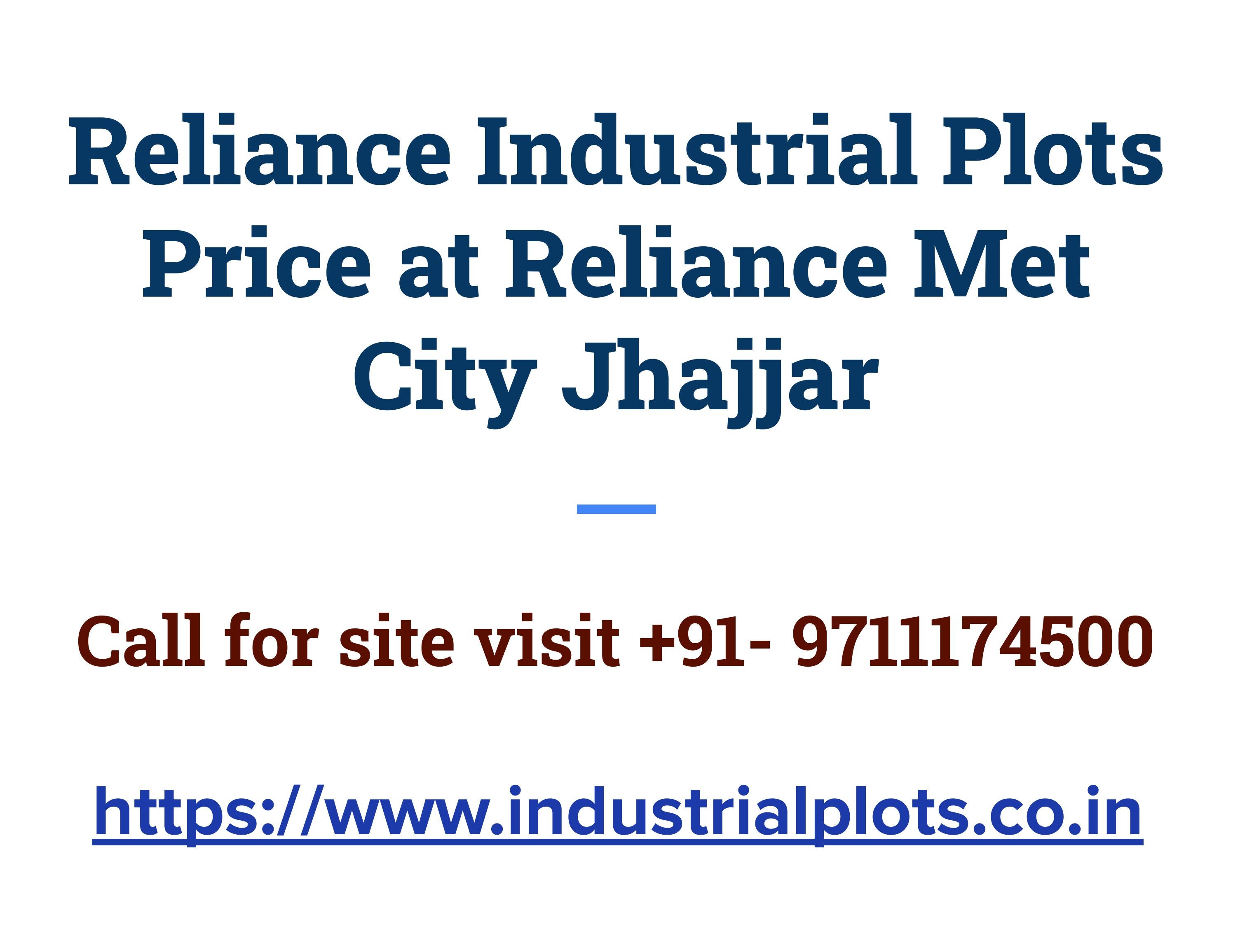 Buy Industrial Plots at Reliance Met City Jhajjar by Property Services