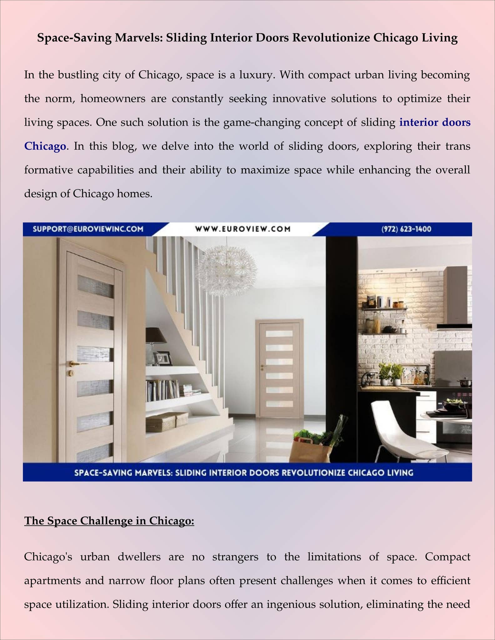 Space-Saving Marvels: Sliding Interior Doors Revolutionize Chicago ...