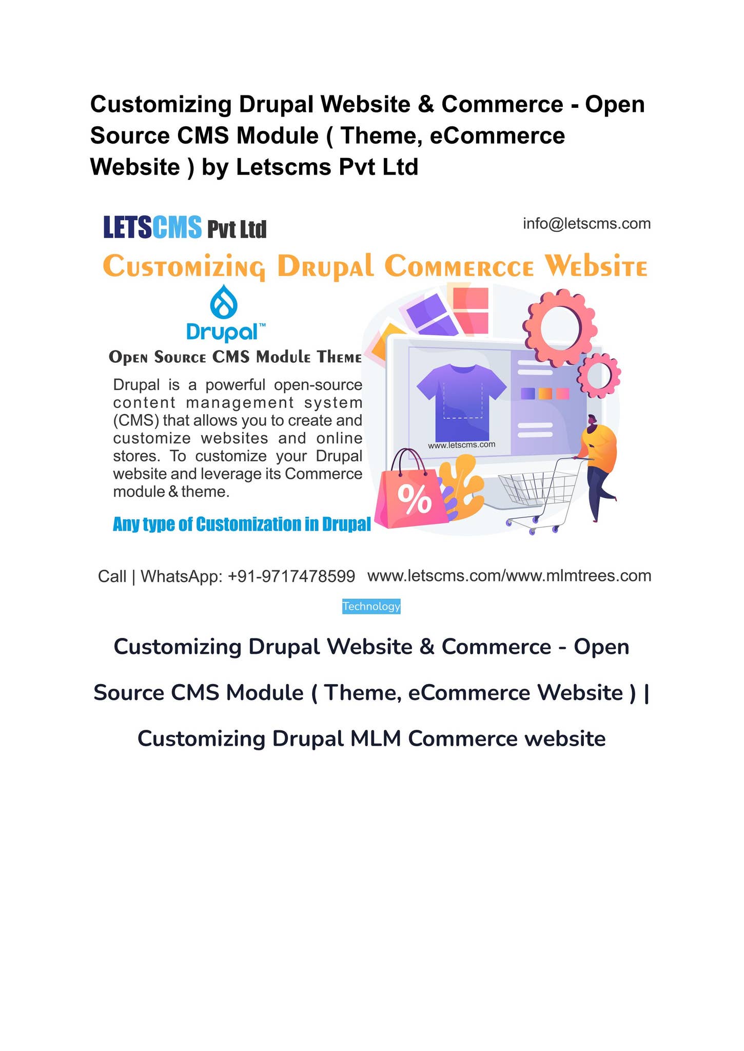 Customizing Drupal Website & Commerce - Open Source CMS Module ( Theme ...
