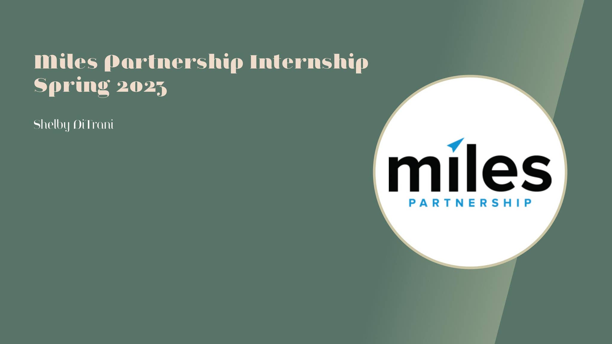 Miles Partnership - Graphic Design Internship by Shelby DiTrani - Issuu