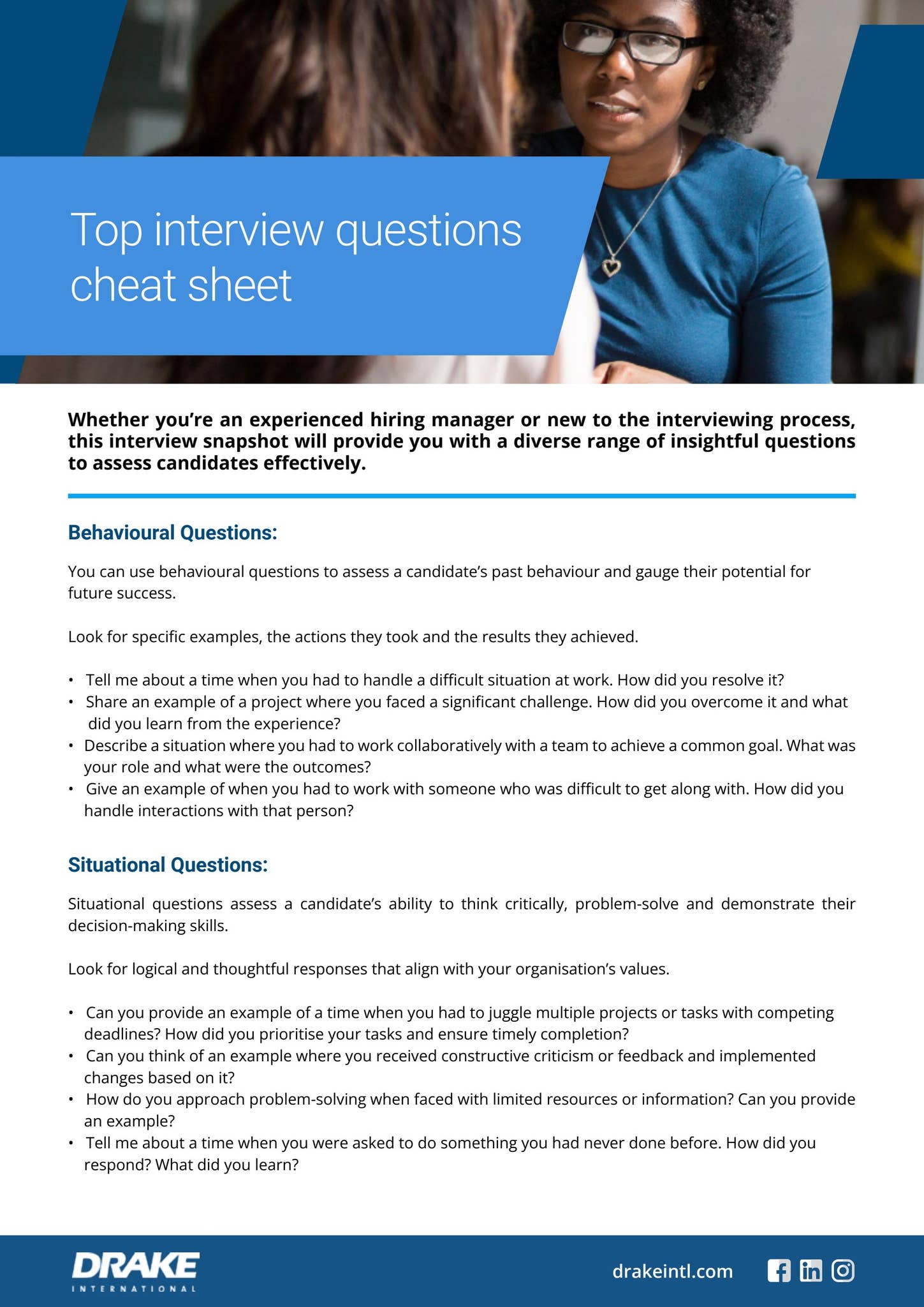 Drake International - Top Interview Questions by DrakeANZ - Issuu