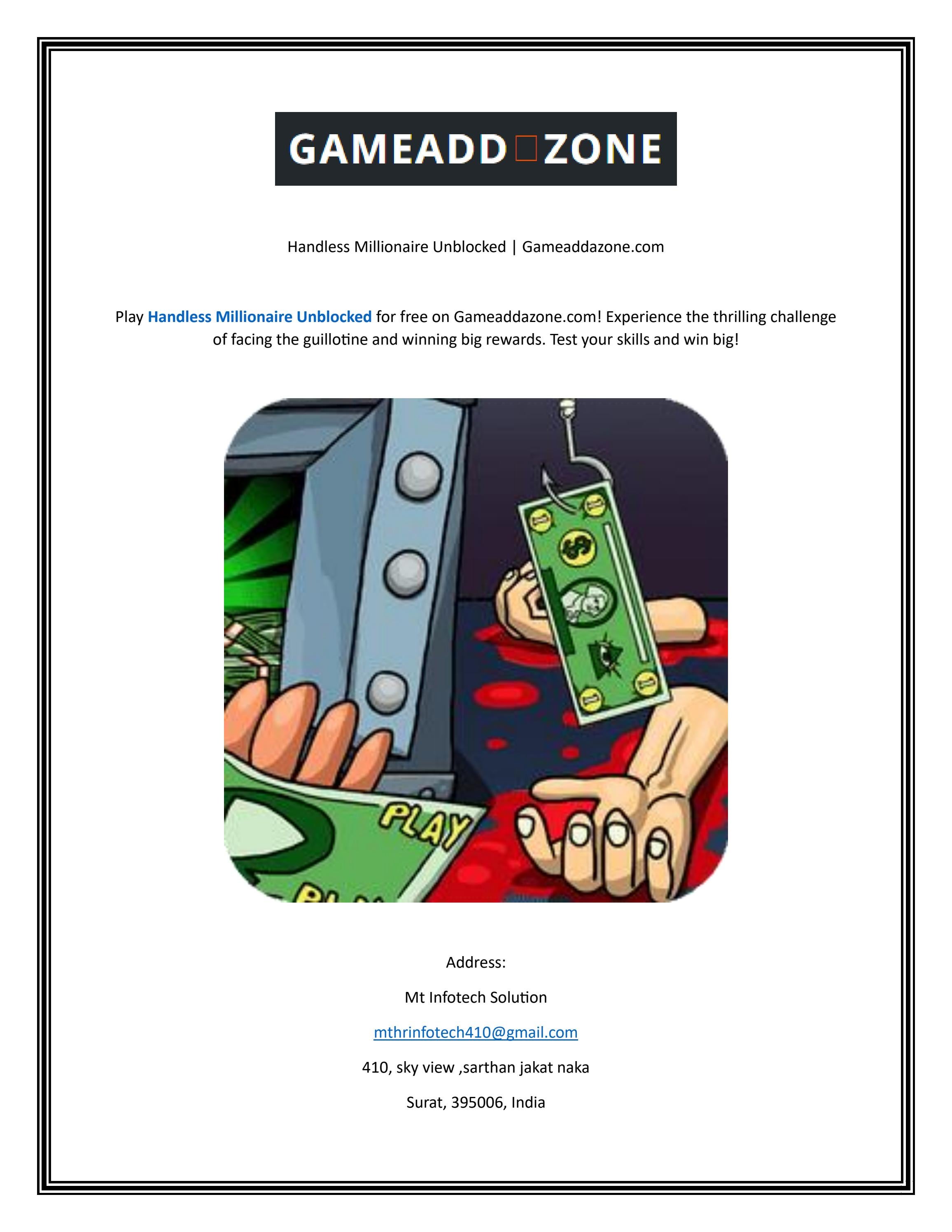Handless Millionaire Unblocked by gameaddazone Issuu