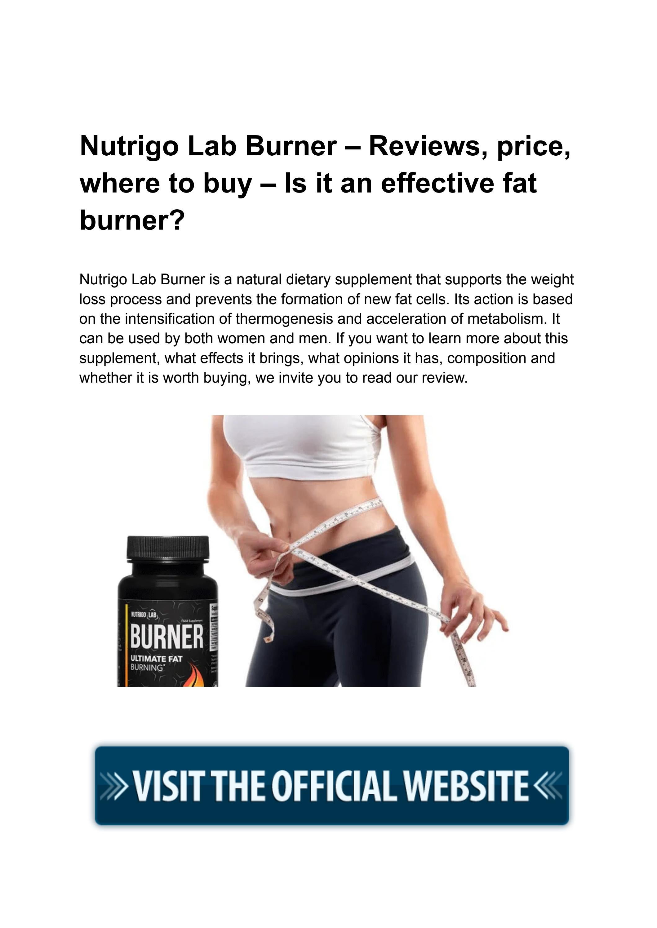 Nutrigo Lab Burner Nutrigo Lab Burner Review Nutrigo Lab Burner