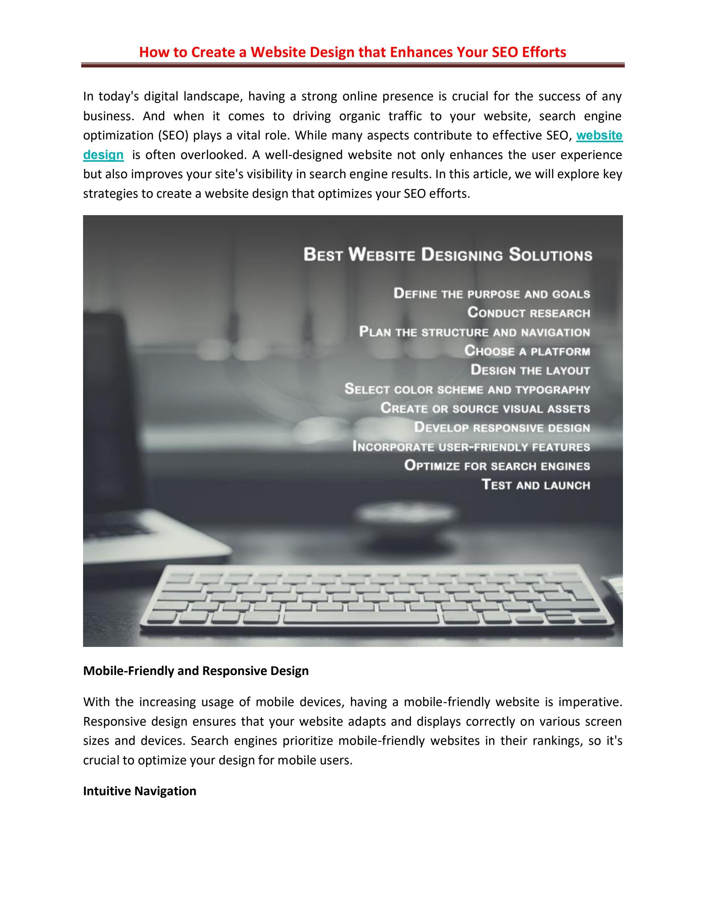 How to Create a Website Design that Enhances Your SEO Efforts by Ajay ...