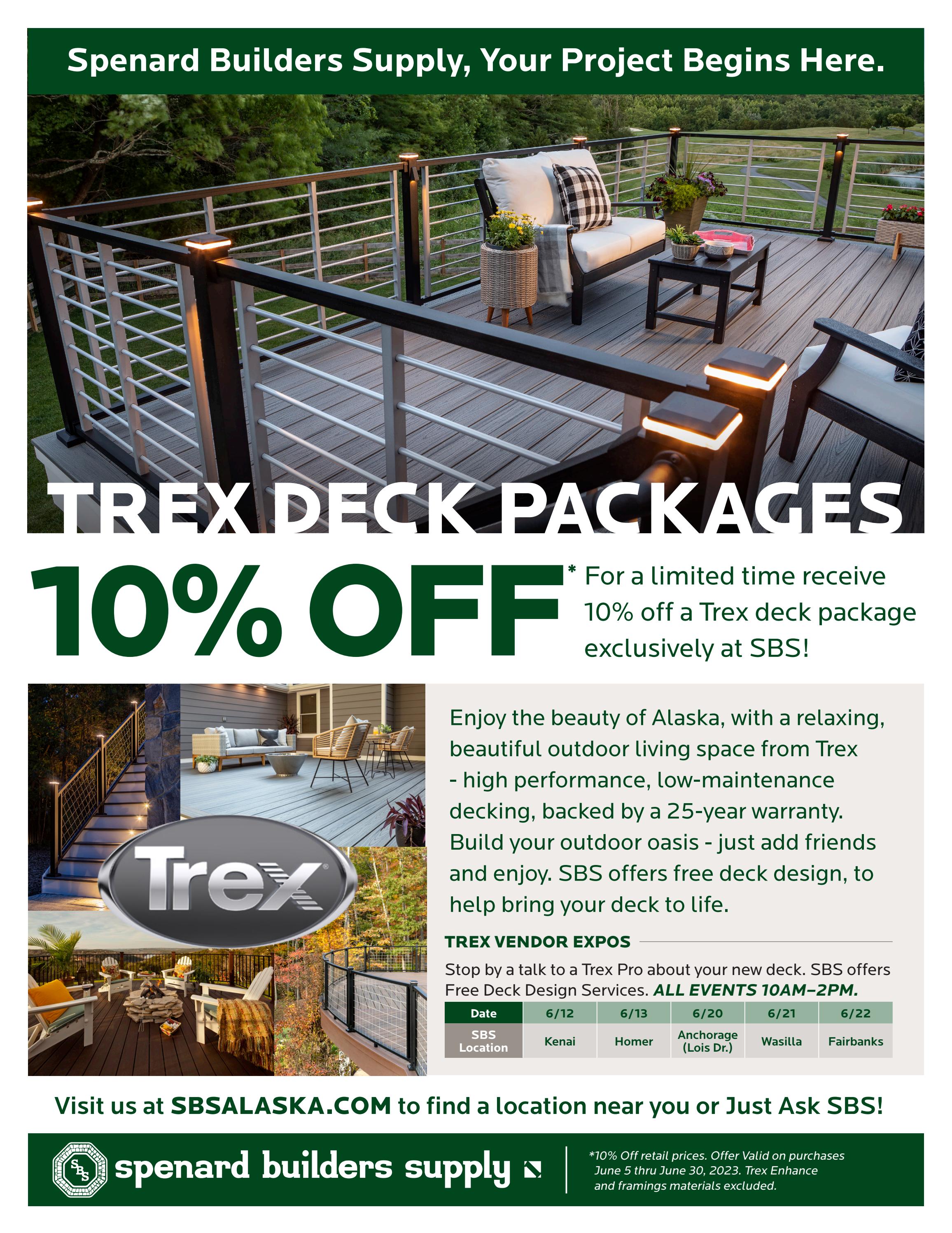 Trex Events and Exclusive Offer at SBS! by spenardbuilderssupply Issuu