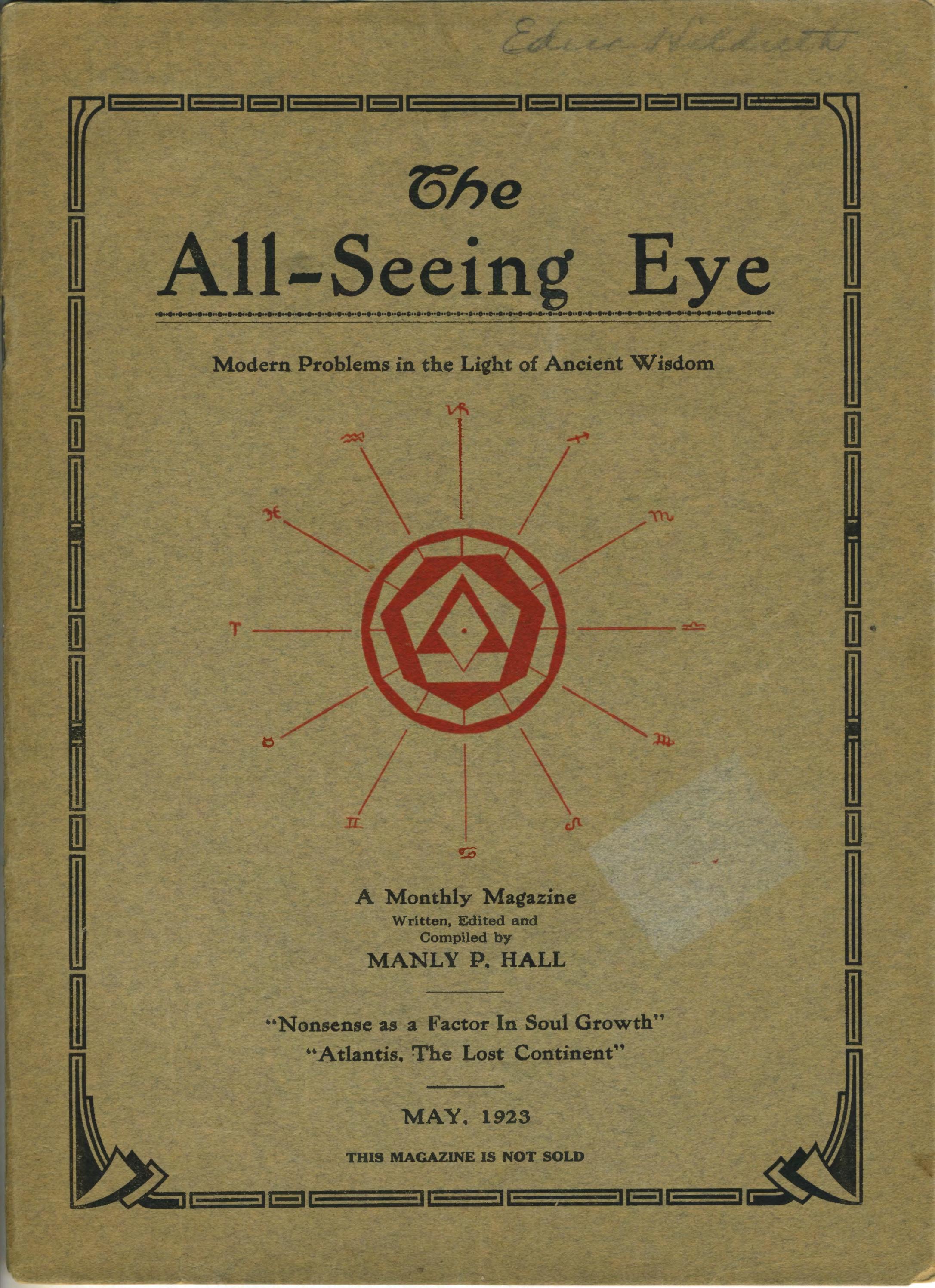 The All - Seeing Eye 1923 by Communication Innovation - Issuu