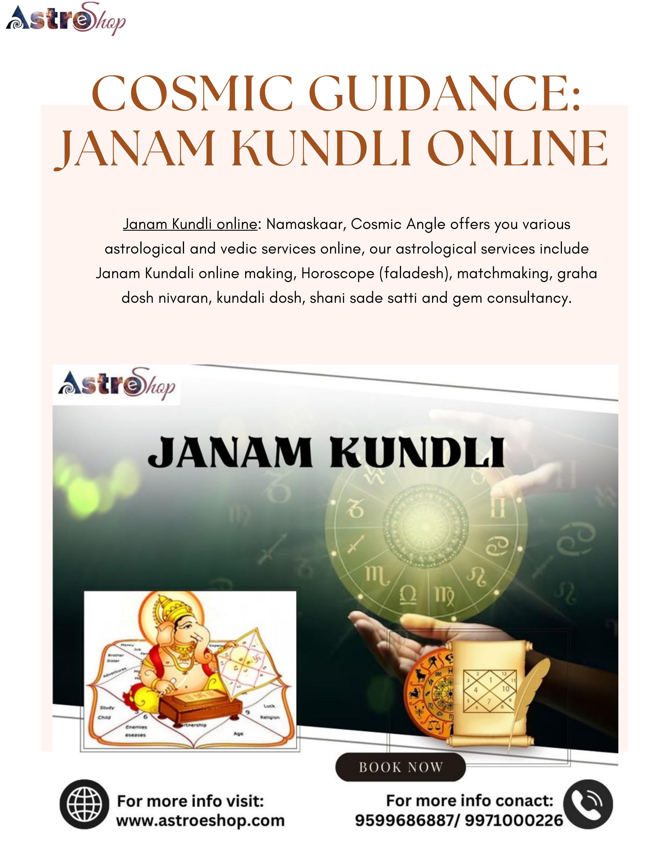 Cosmic Guidance Janam Kundli Online by Issuu