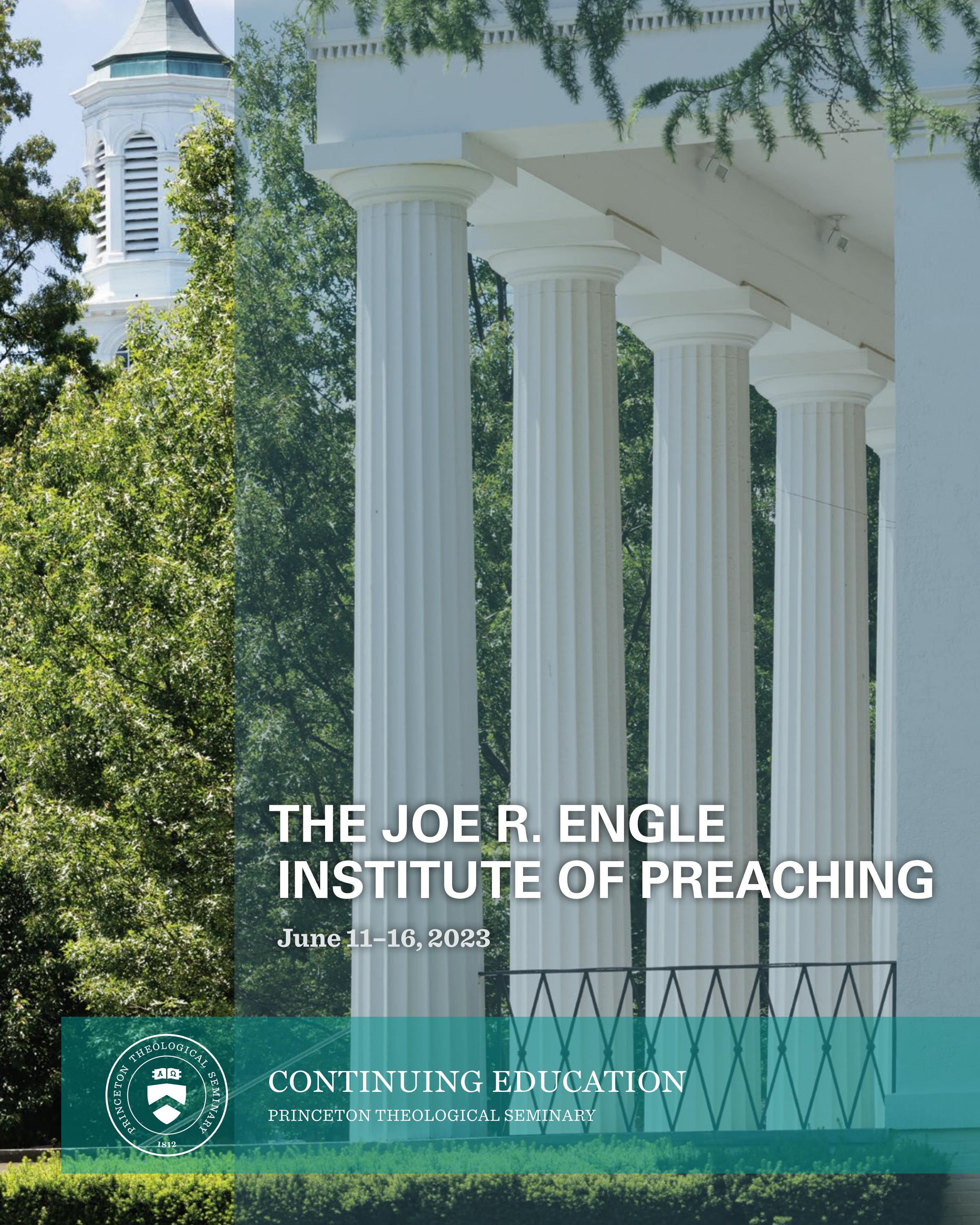 Engle 2023 Booklet by Princeton Theological Seminary Issuu