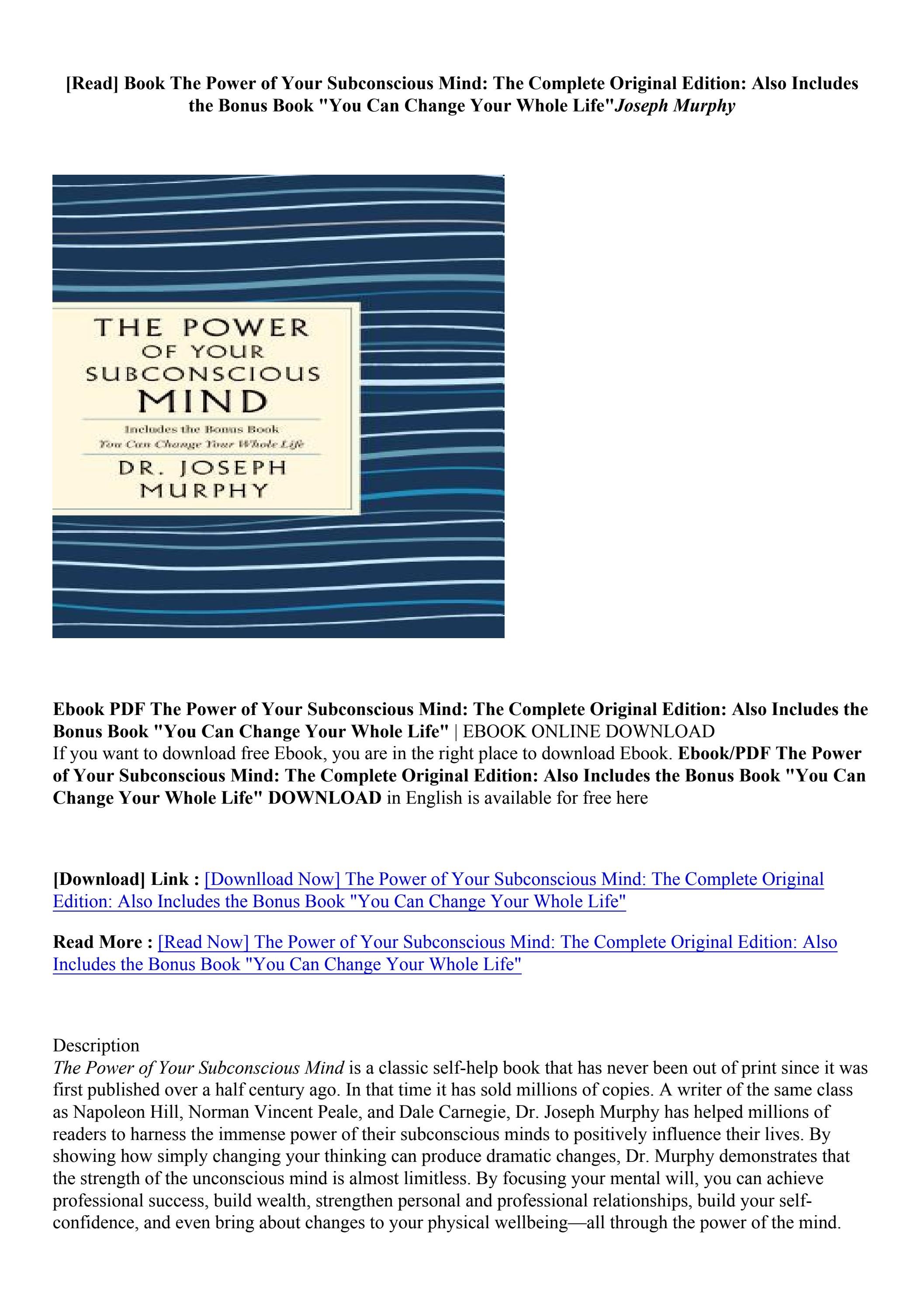 The Secret Language Of Your Subconscious Mind. - vzfp4aj