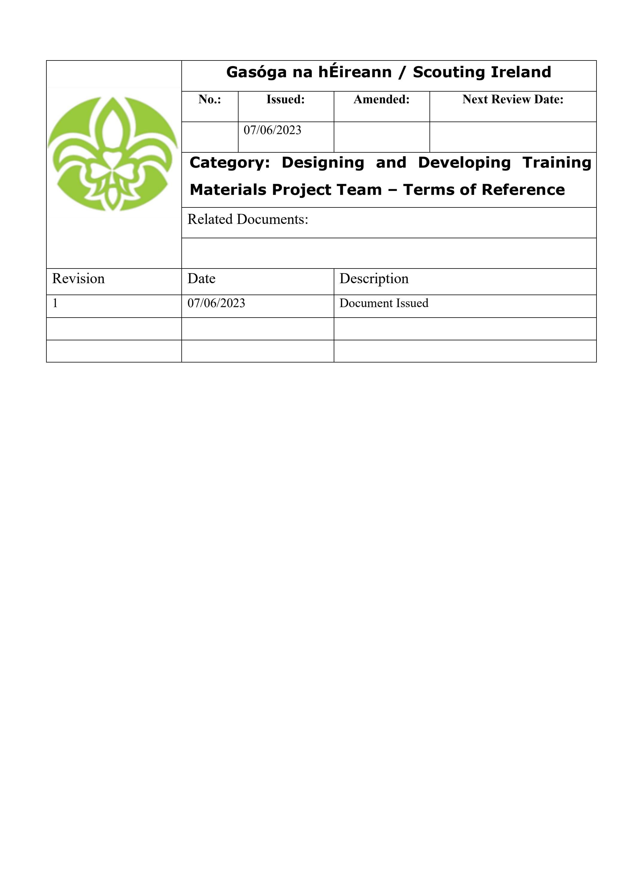 Designing and Developing Training Materials Project Team June 2023 by ...