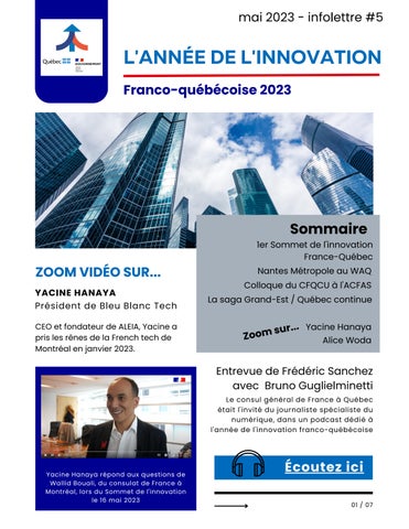 Cover of "AIFQ - Infolettre #5 - Mai 2023"