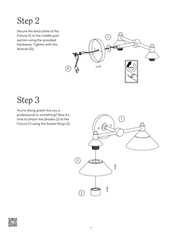 nathanjameshome 家具目录 · Frank 镜前灯 Instruction Sheet 第 6 页