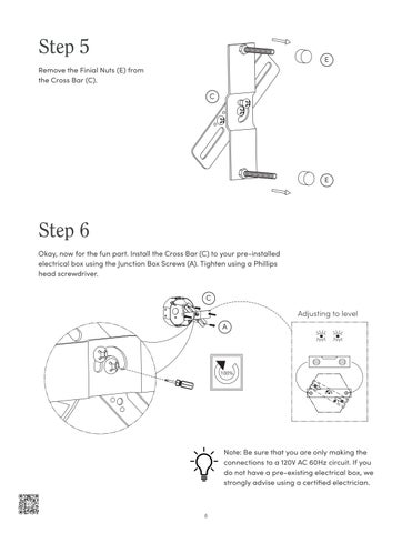 nathanjameshome 家具目录 · Frank 镜前灯 Instruction Sheet 第 8 页