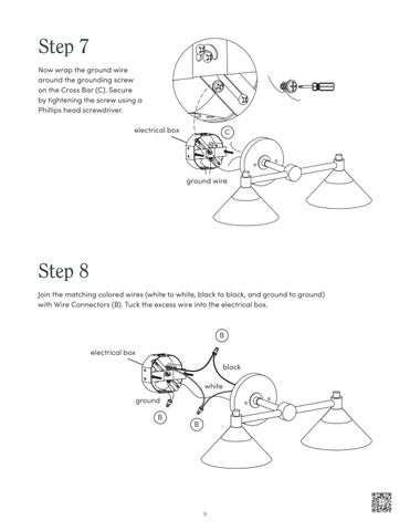 nathanjameshome 家具目录 · Frank 镜前灯 Instruction Sheet 第 9 页