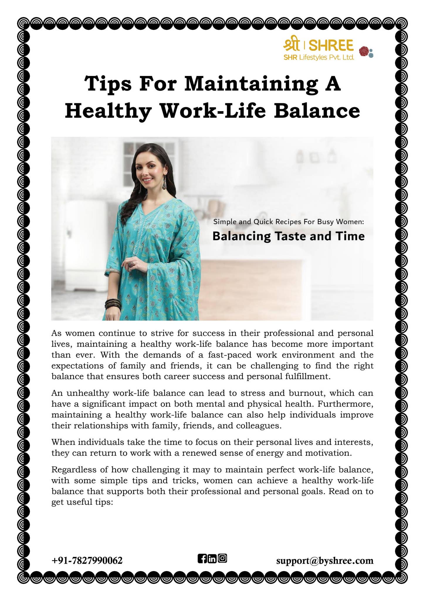 Tips For Maintaining A Healthy Work-Life Balance by ShreeisSpecial - Issuu