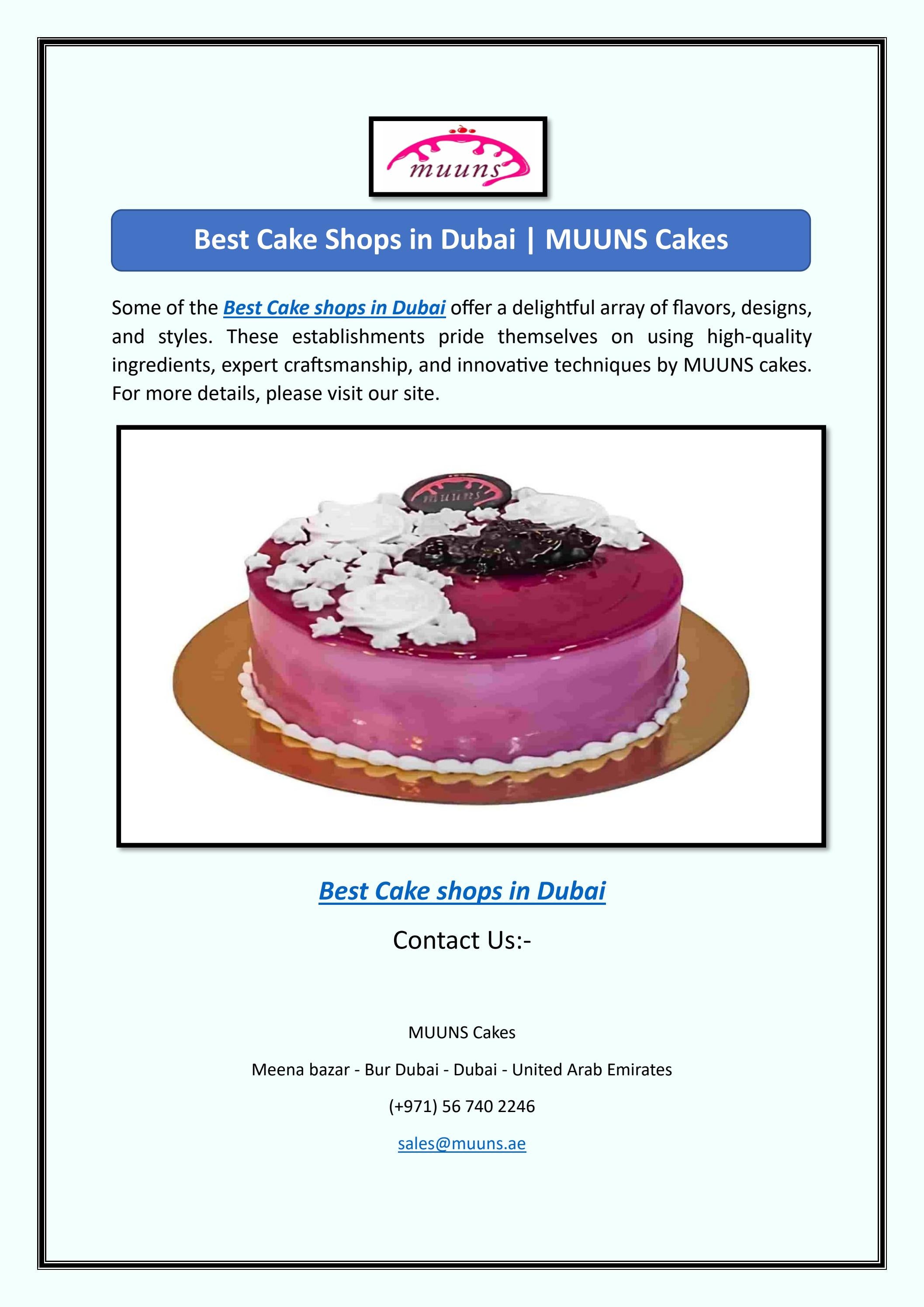 Share more than 144 cakes and more dubai best in.eteachers