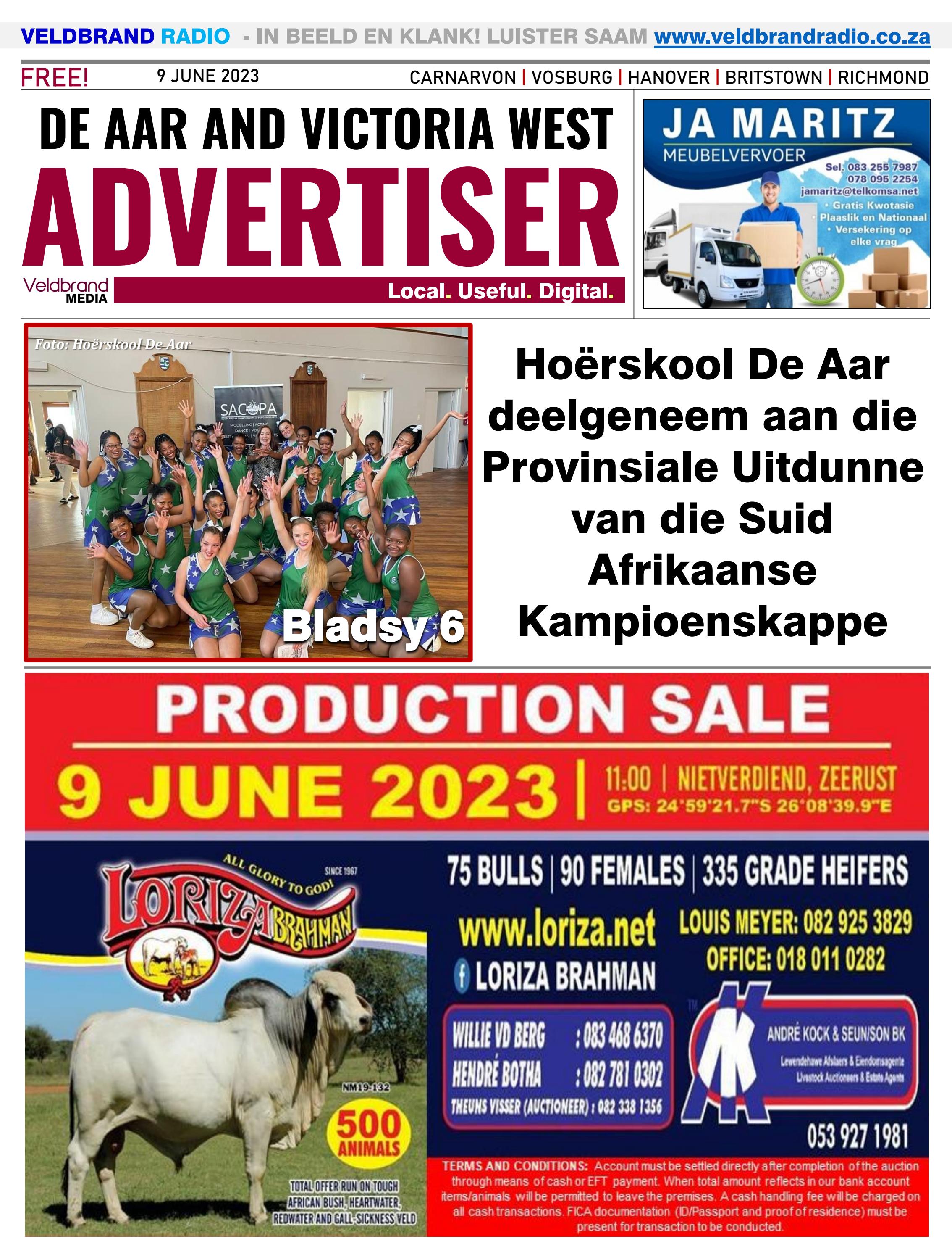 DE AAR & VICTORIA WEST ADVERTISER by deaaradvertiser Issuu