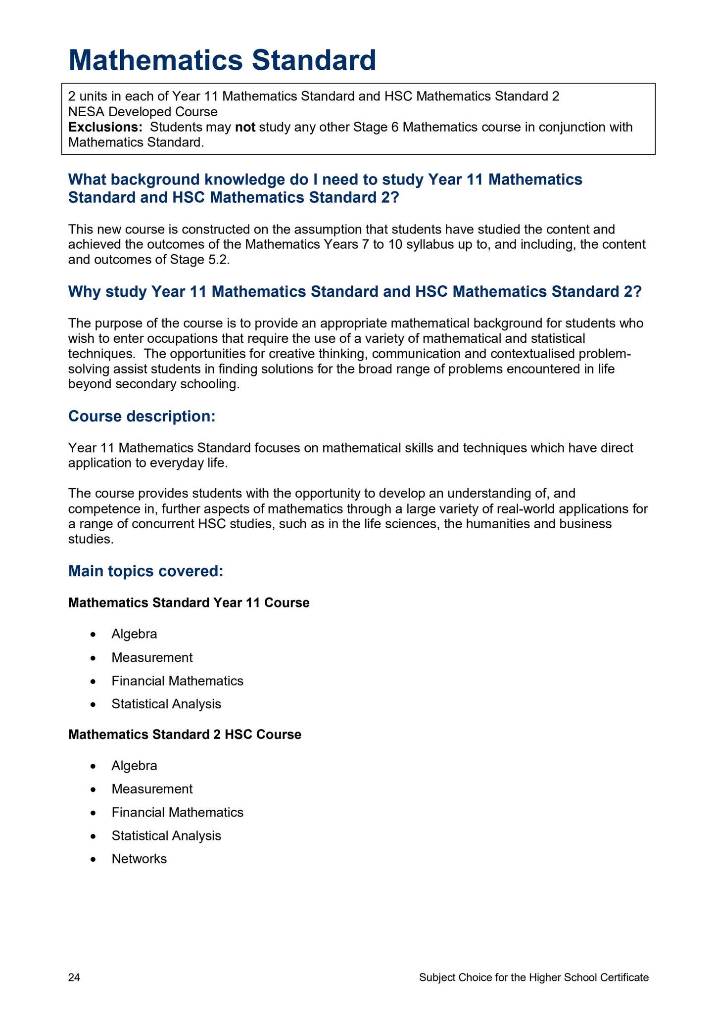 Subject Information Booklet - Year 11 2024 by Pymble Ladies' College ...