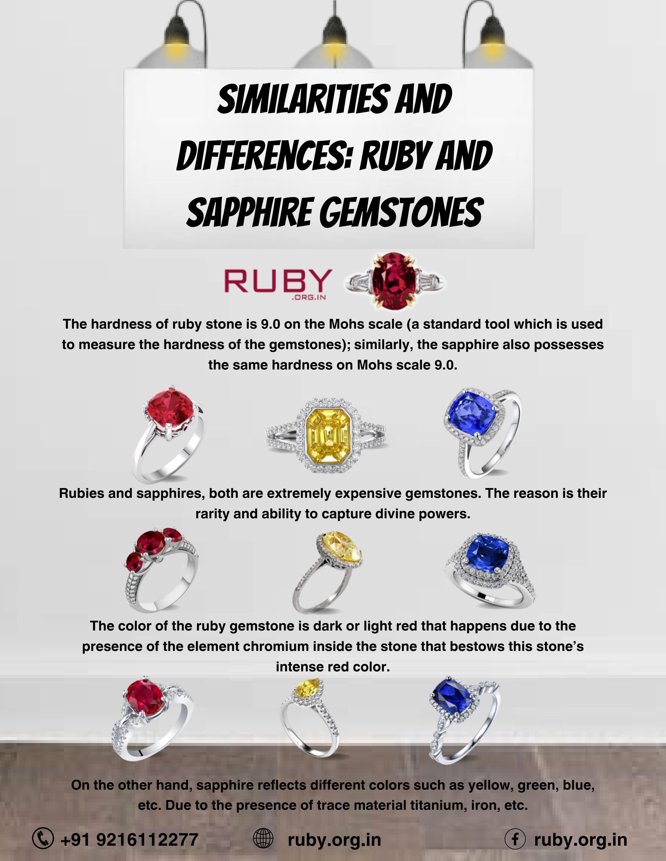 Similarities And Differences Ruby And Sapphire Gemstones by