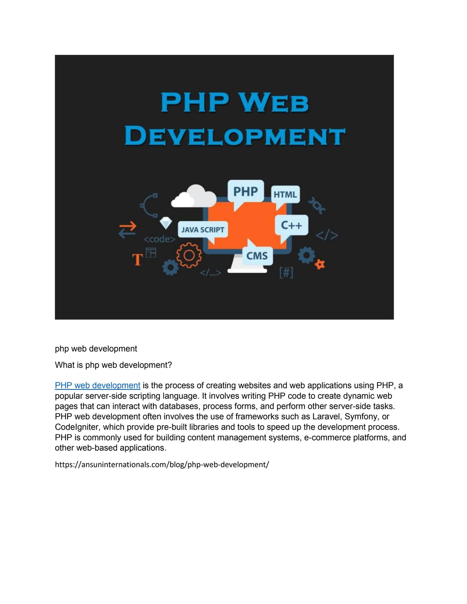 What are the benefits of using php for the website development? by Tony ...