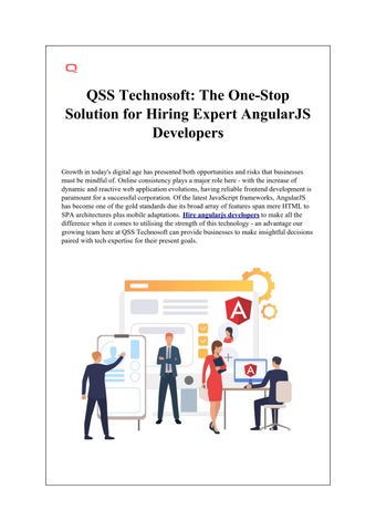 Cover of "QSS Technosoft: The One-Stop Solution for Hiring Expert AngularJS Developers"