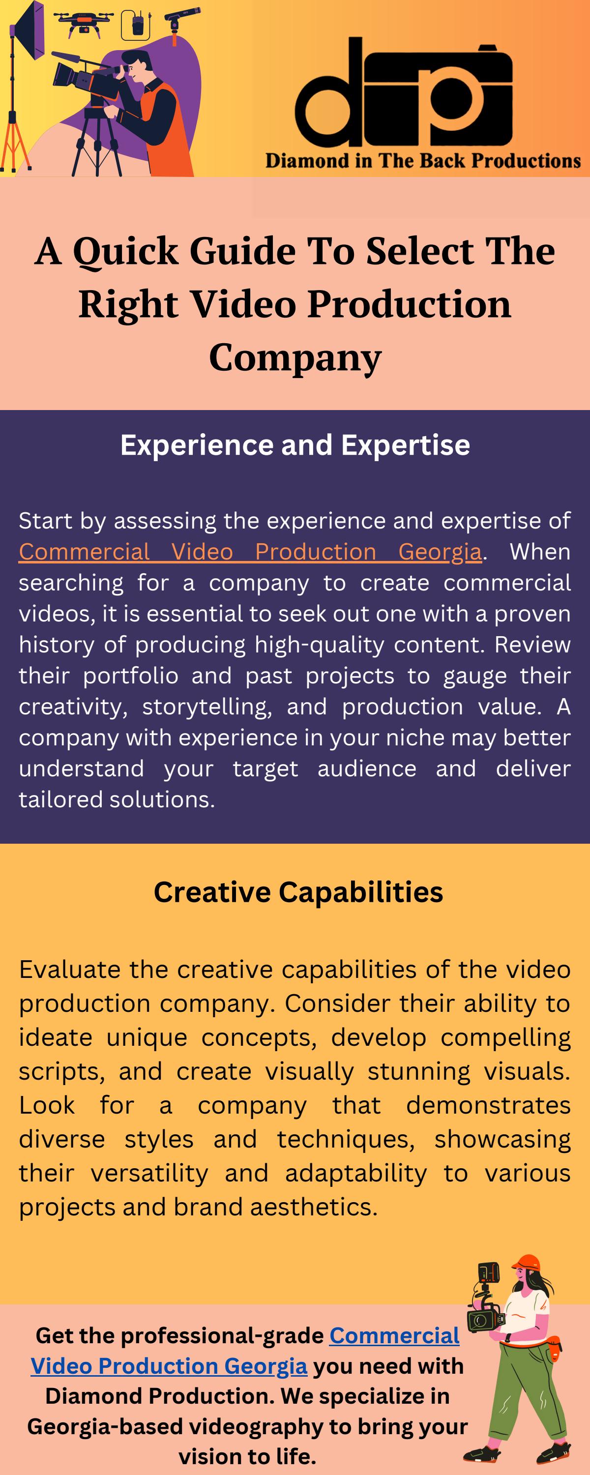 A Quick Guide To Select The Right Video Production Company by Diamond
